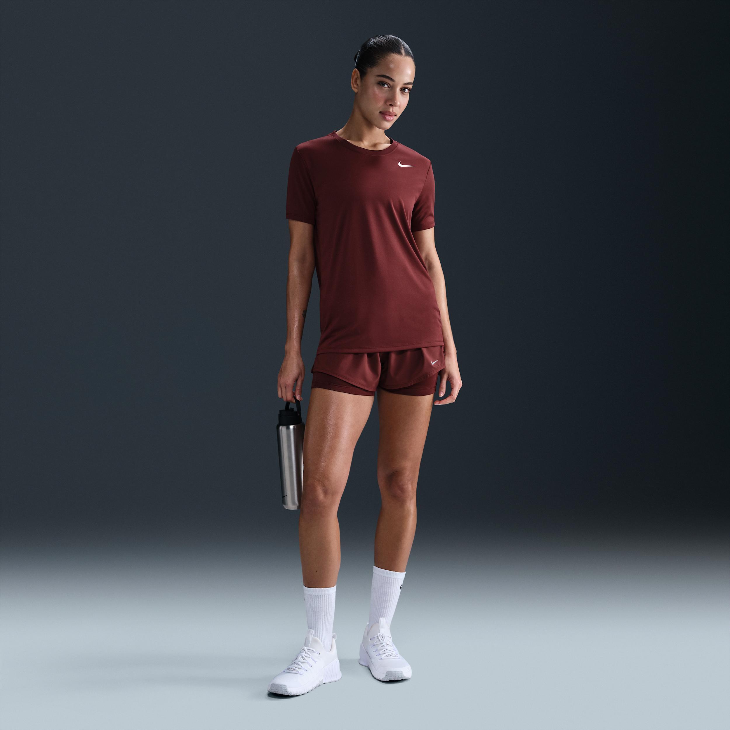 Women's Nike Dri-FIT Tee, Size: Medium, Dark Team Red Product Image