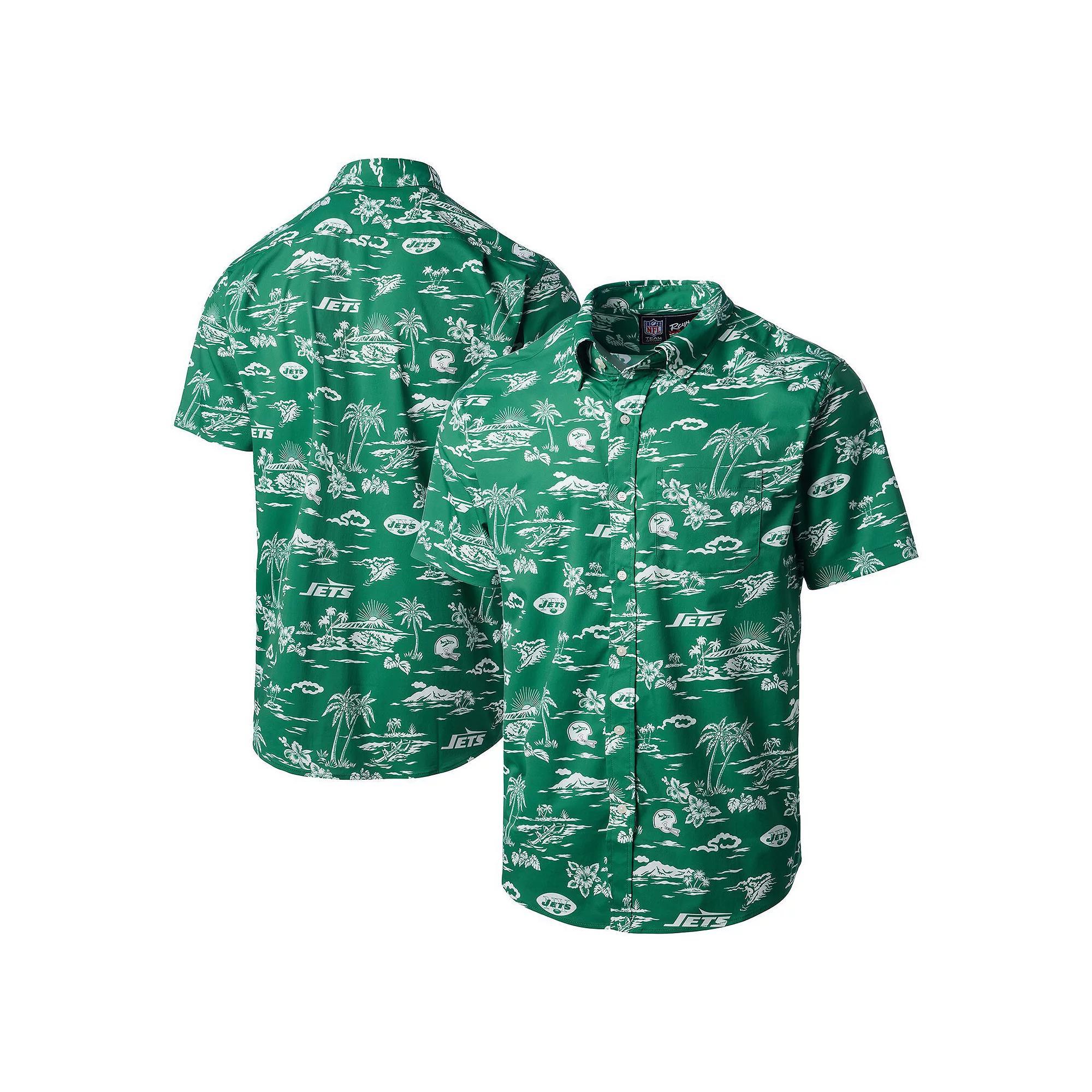 Mens Reyn Spooner New York Jets Throwback Pua Performance Polo Product Image