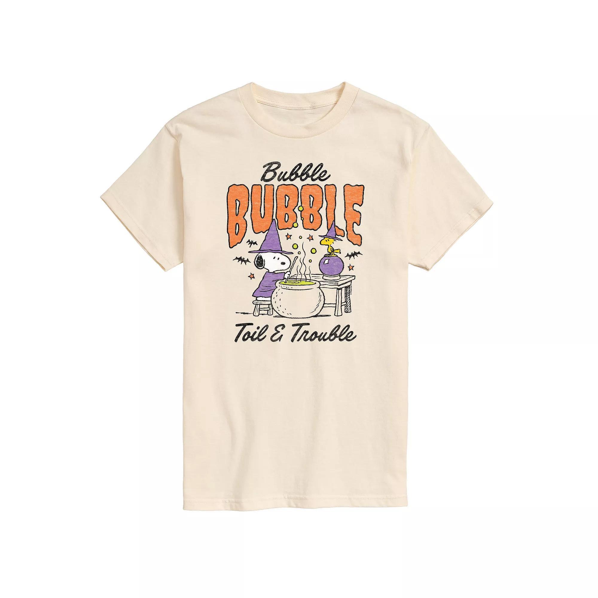 Mens Peanuts Bubble, Bubble, Toil & Trouble Graphic Tee Product Image