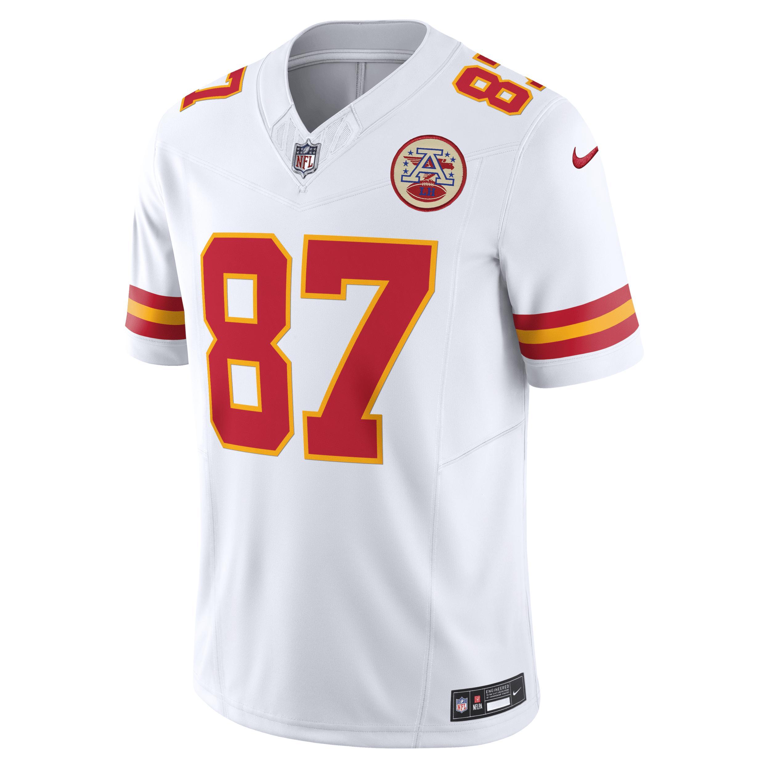 Men's Nike Travis Kelce White Kansas City Chiefs Vapor F.U.S.E. Limited  Jersey, Size: Large Product Image