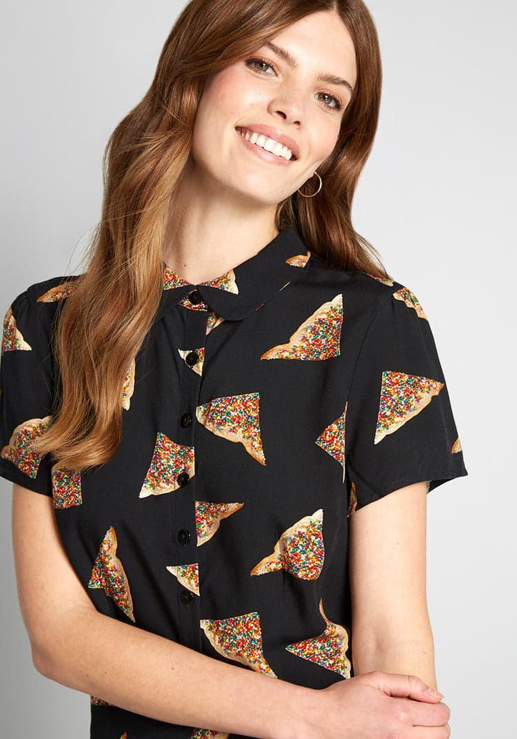 Making That Fairy Bread Button-Up Top Product Image
