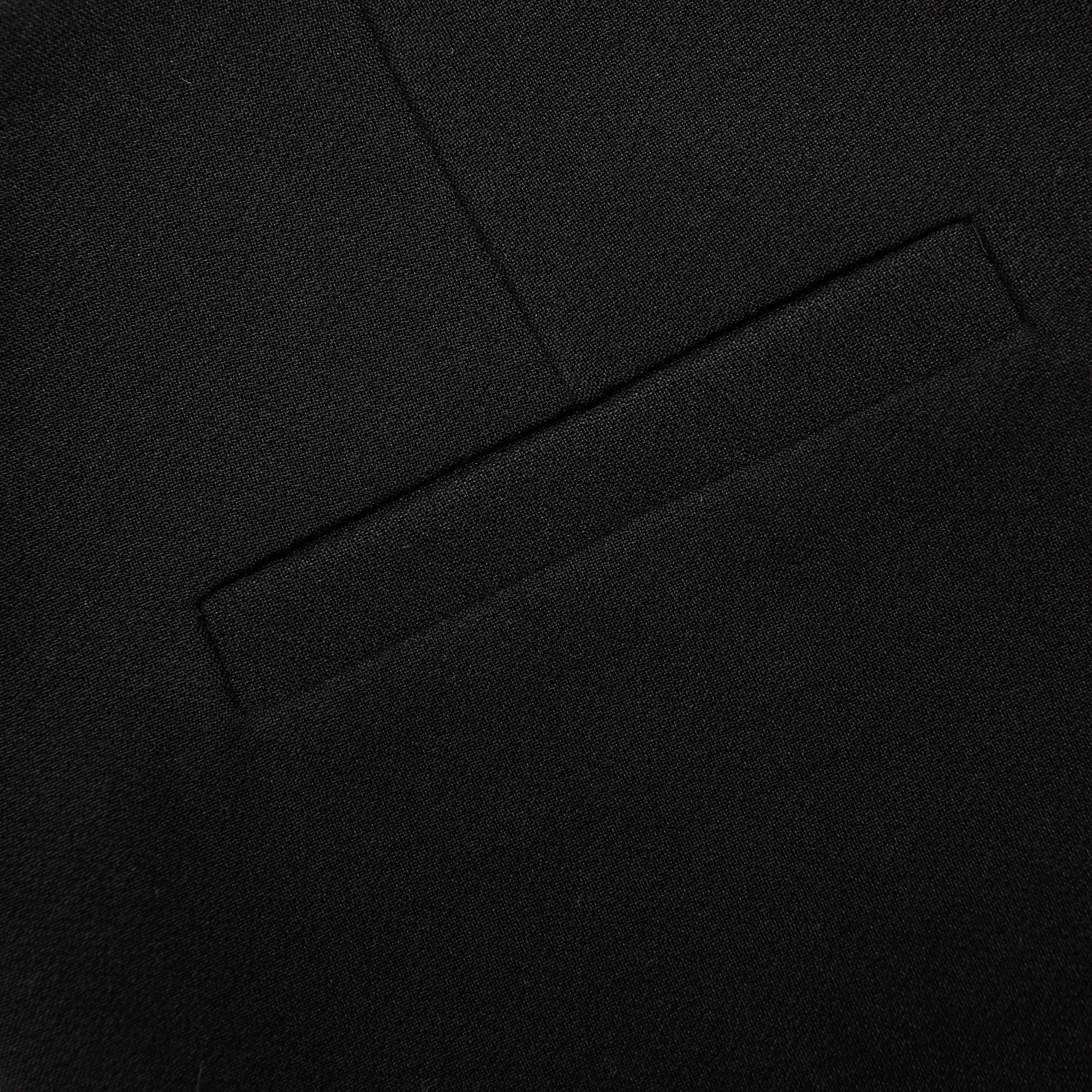 Black Stretch Crepe Shorts Product Image