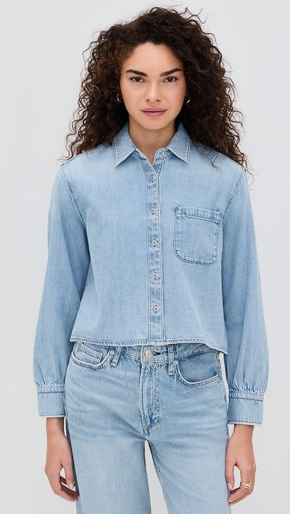 rag & bone Ultra Featherweight Cropped Maxine Shirt | Shopbop Product Image