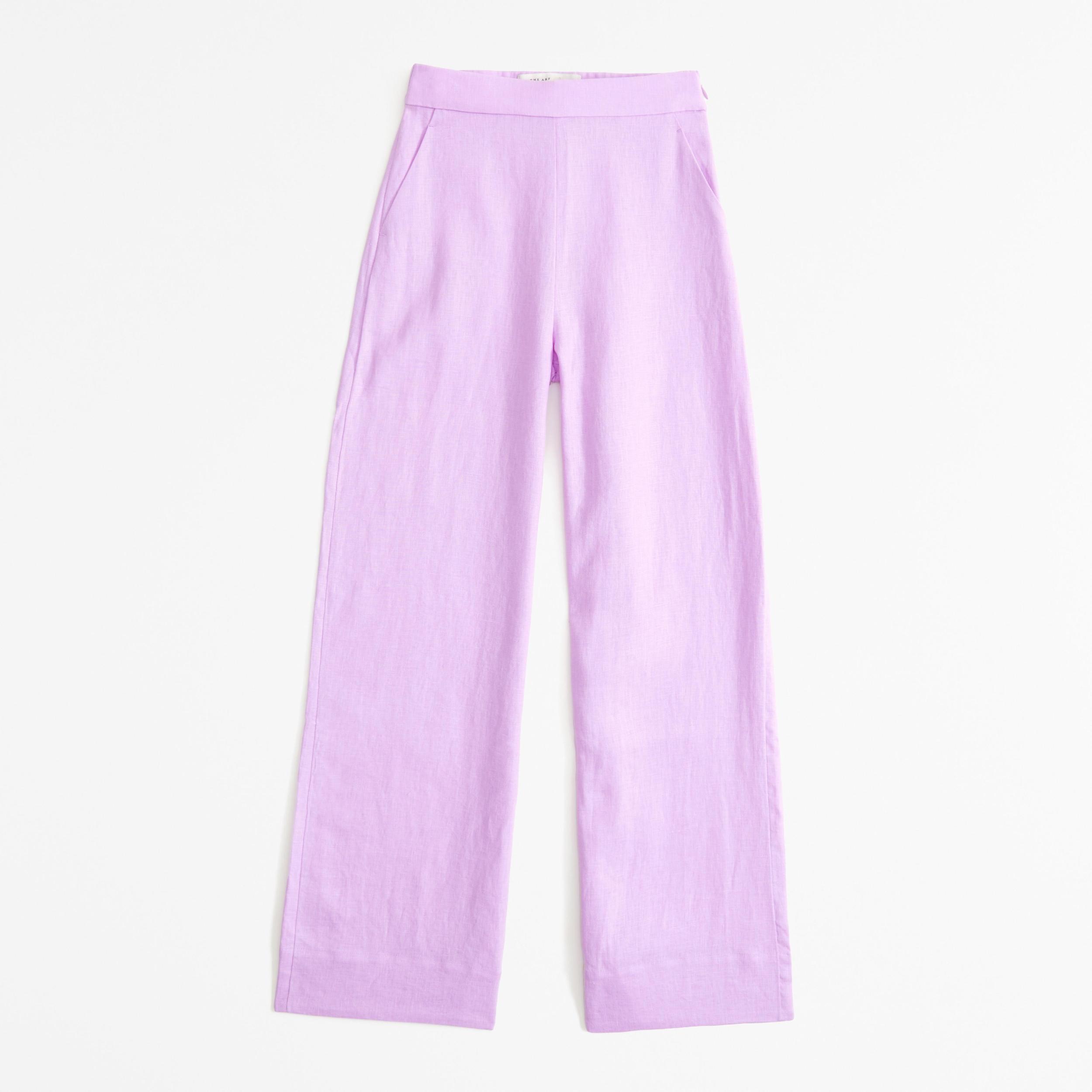 Clean Waist Premium Linen Trouser Product Image