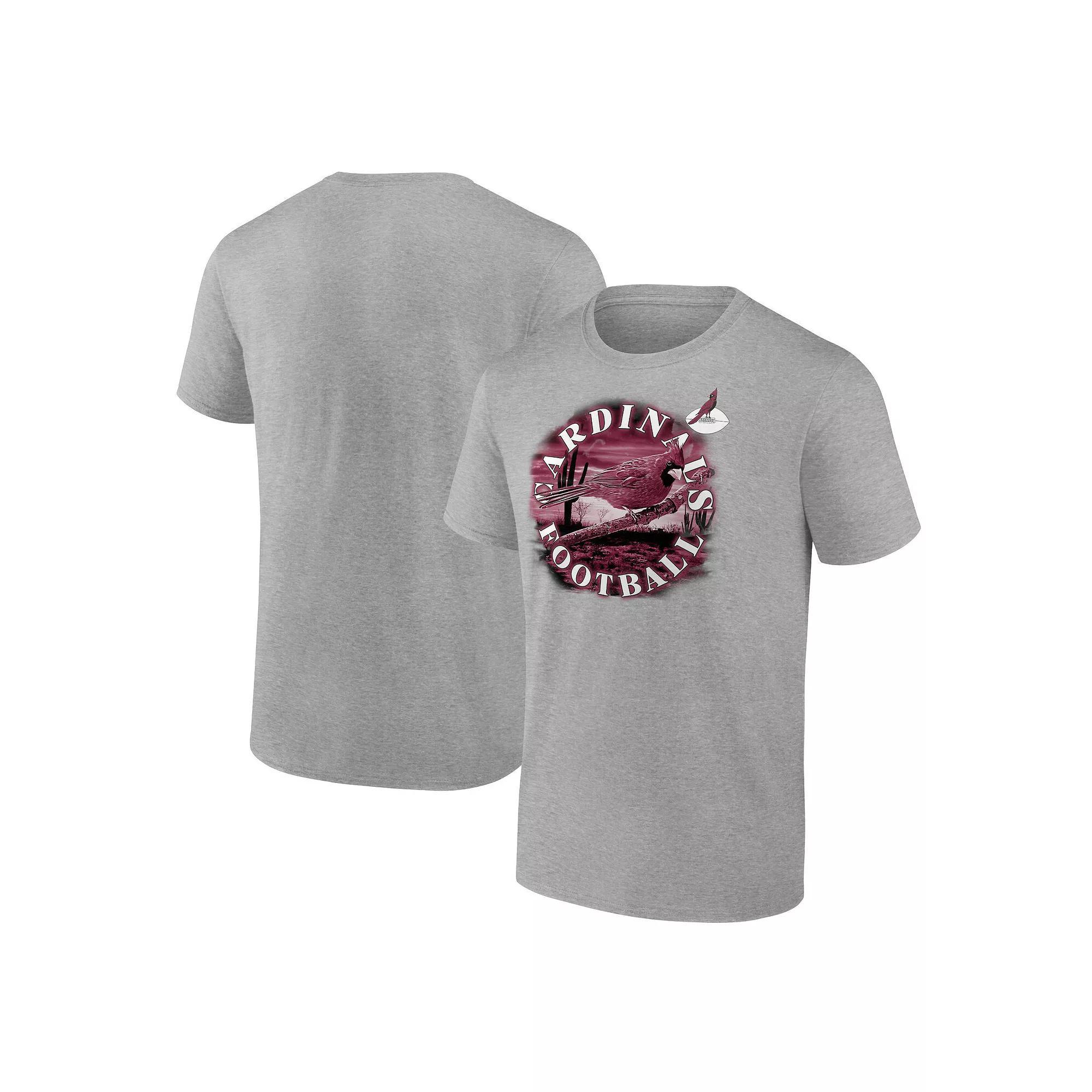 Men's Fanatics Branded Heathered Gray Arizona Cardinals Big & Tall Sporting Chance T-Shirt, Size: 5XLT, Grey Product Image