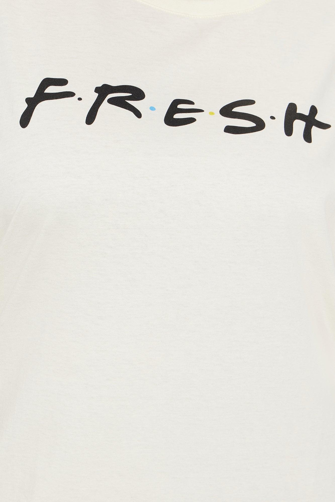 Fresh Oversized Tee  - Off White Product Image