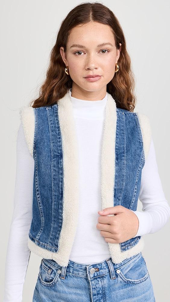 LE JEAN Celeste Sherpa Vest | Shopbop Product Image