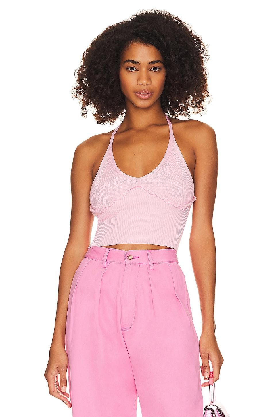 Sanyia Halter Crop Top MAJORELLE Product Image