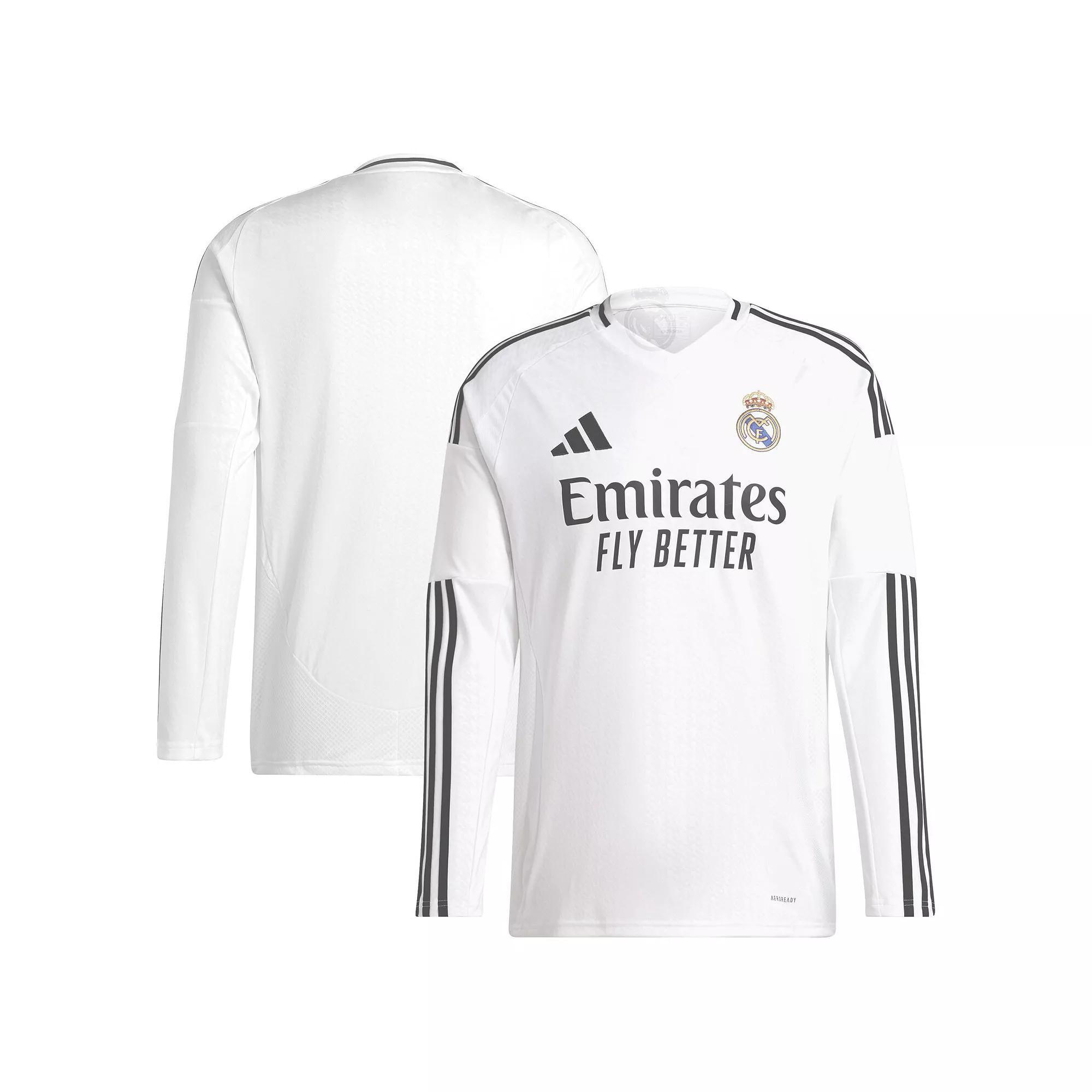 adidas Mens adidas Real Madrid 24/25 Home Long-Sleeve Jersey - Mens Product Image