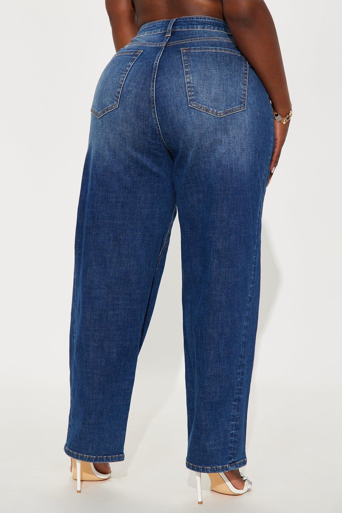 Maven Barrel Leg Jeans - Dark Wash Product Image