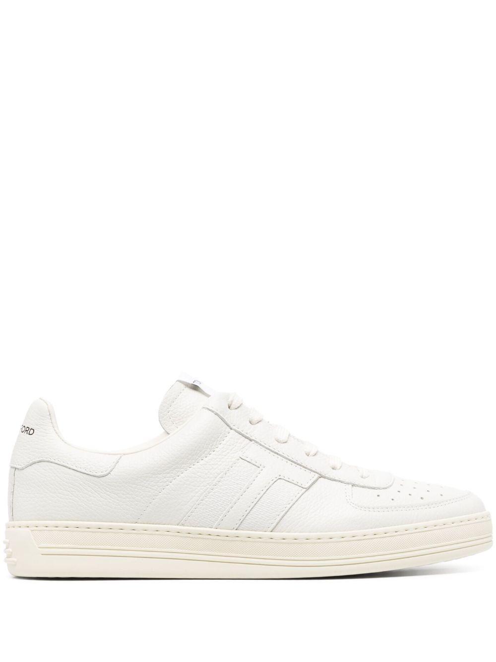 TOM FORD Leather Sneaker In White Product Image