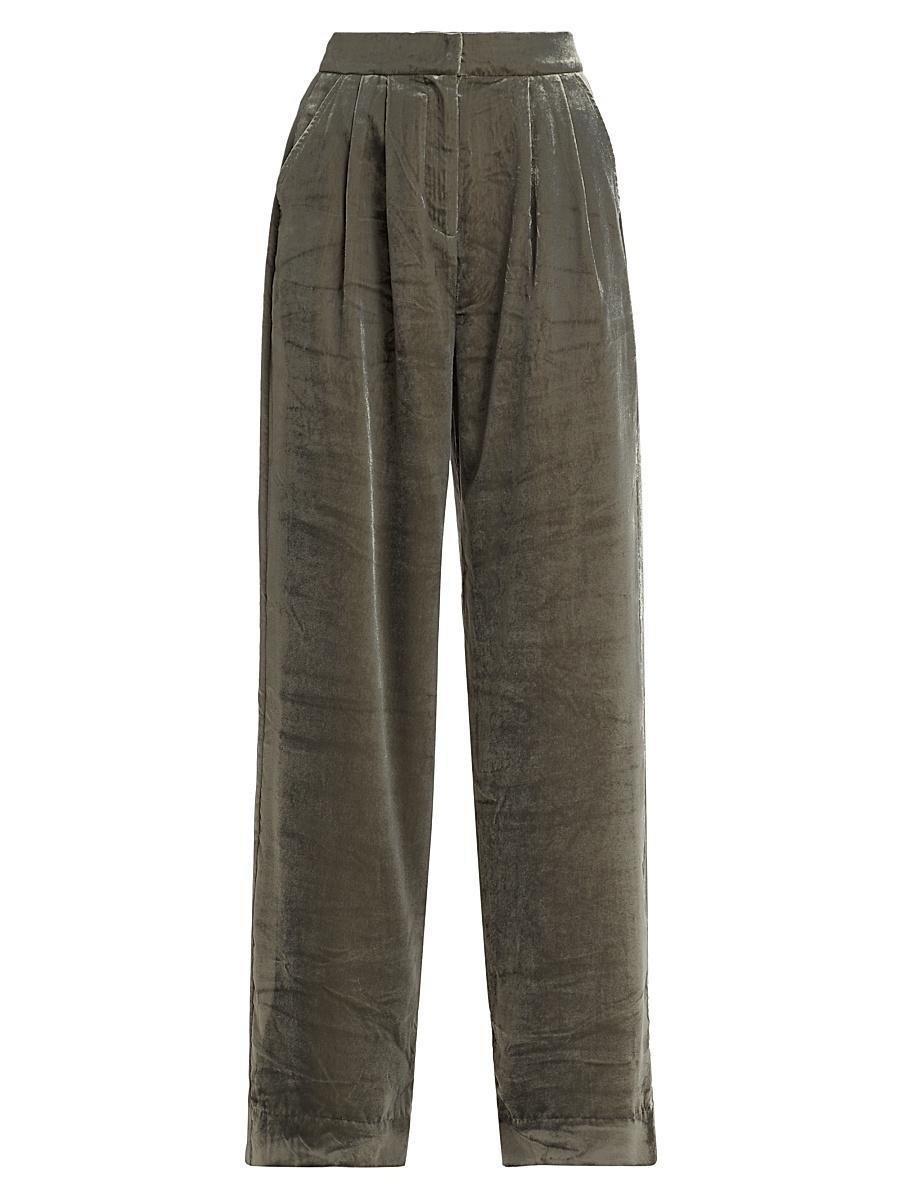 Womens Irene Velvet Trousers Product Image