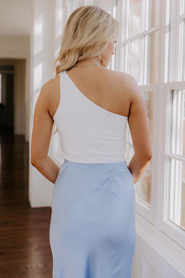 Lovely Moment Bodysuit in White Product Image