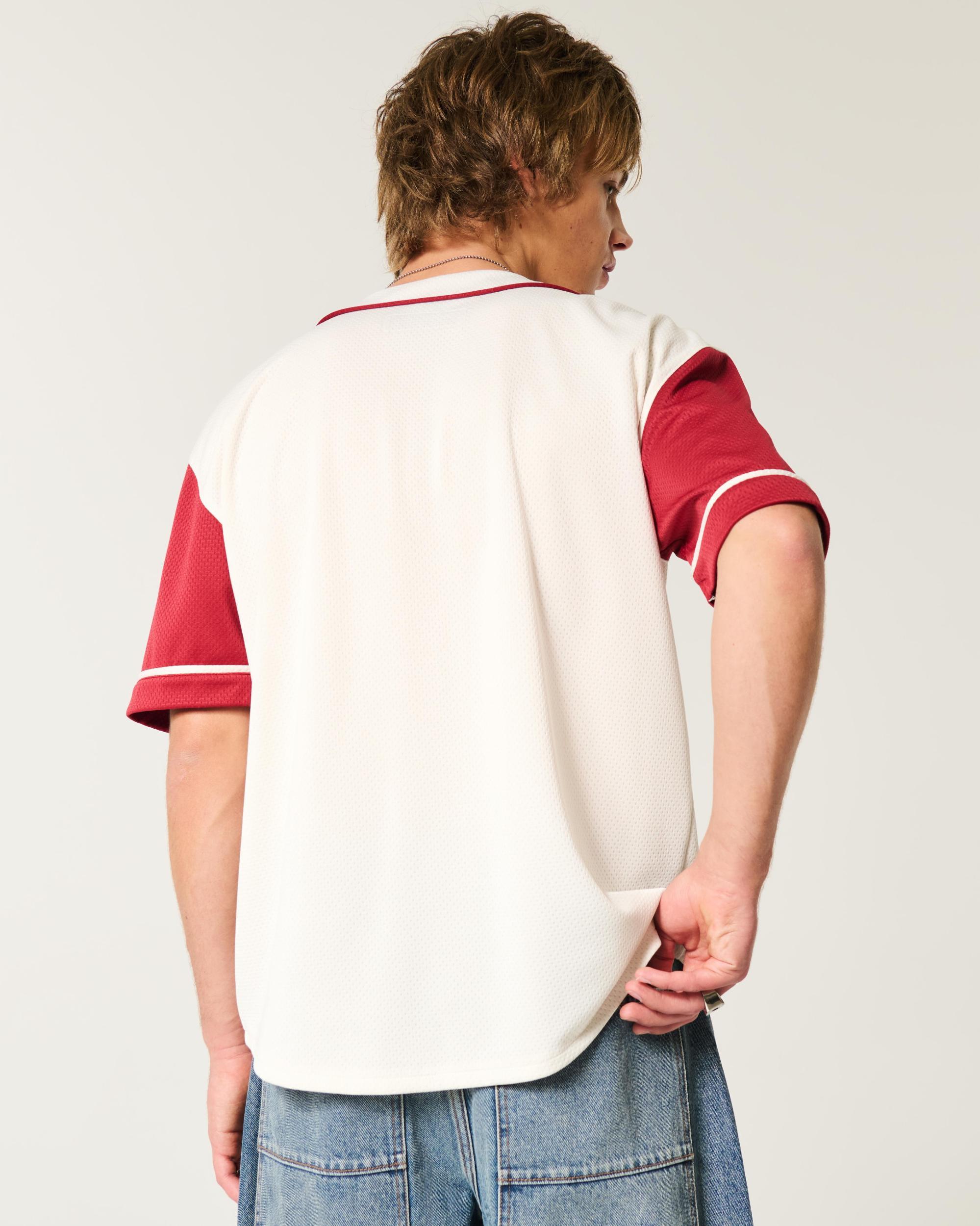 Boxy Looney Tunes Graphic Baseball Jersey Product Image