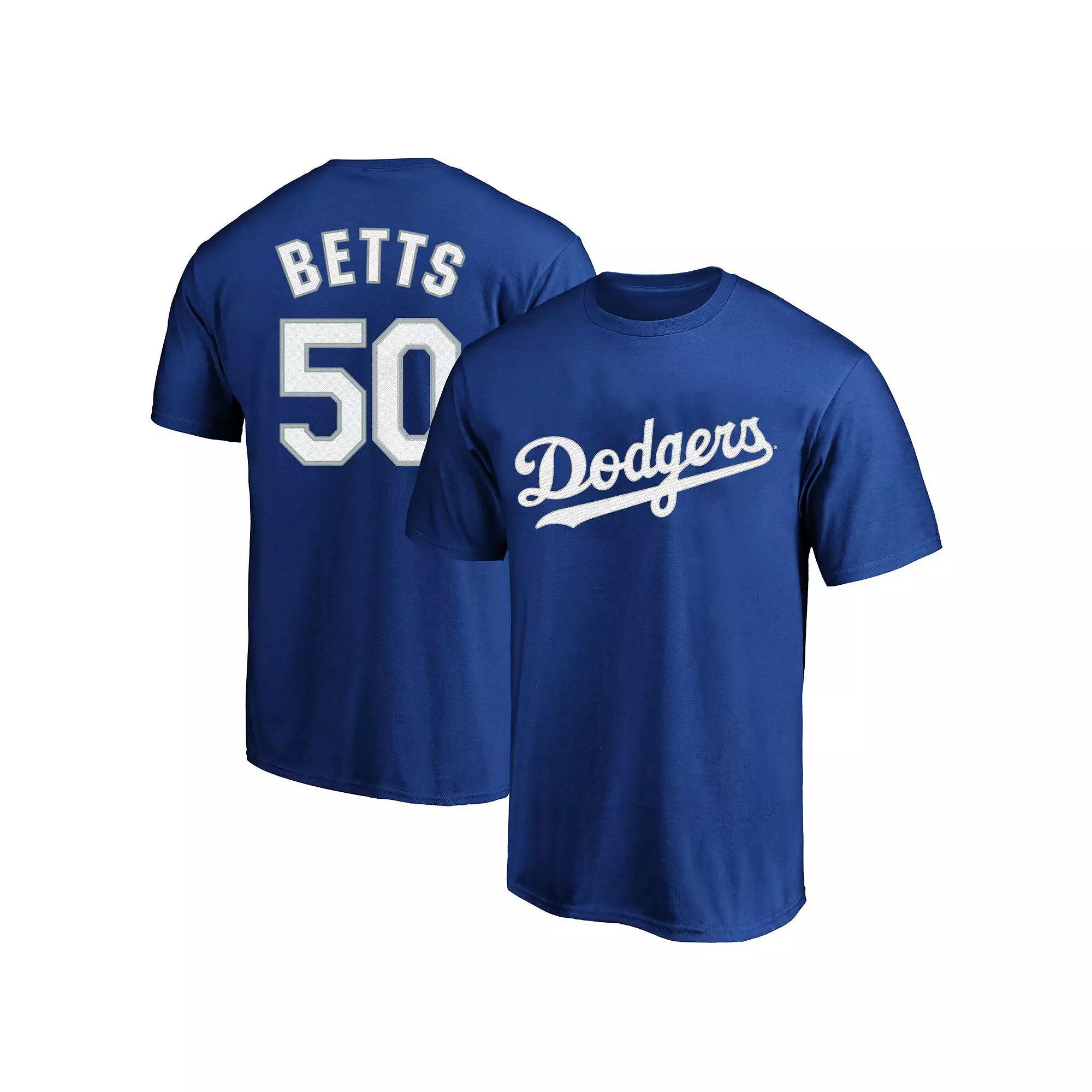 Men's Mookie Betts Royal Los Angeles Dodgers Big & Tall Name & Number T-Shirt, Size: XLT, Blue Product Image