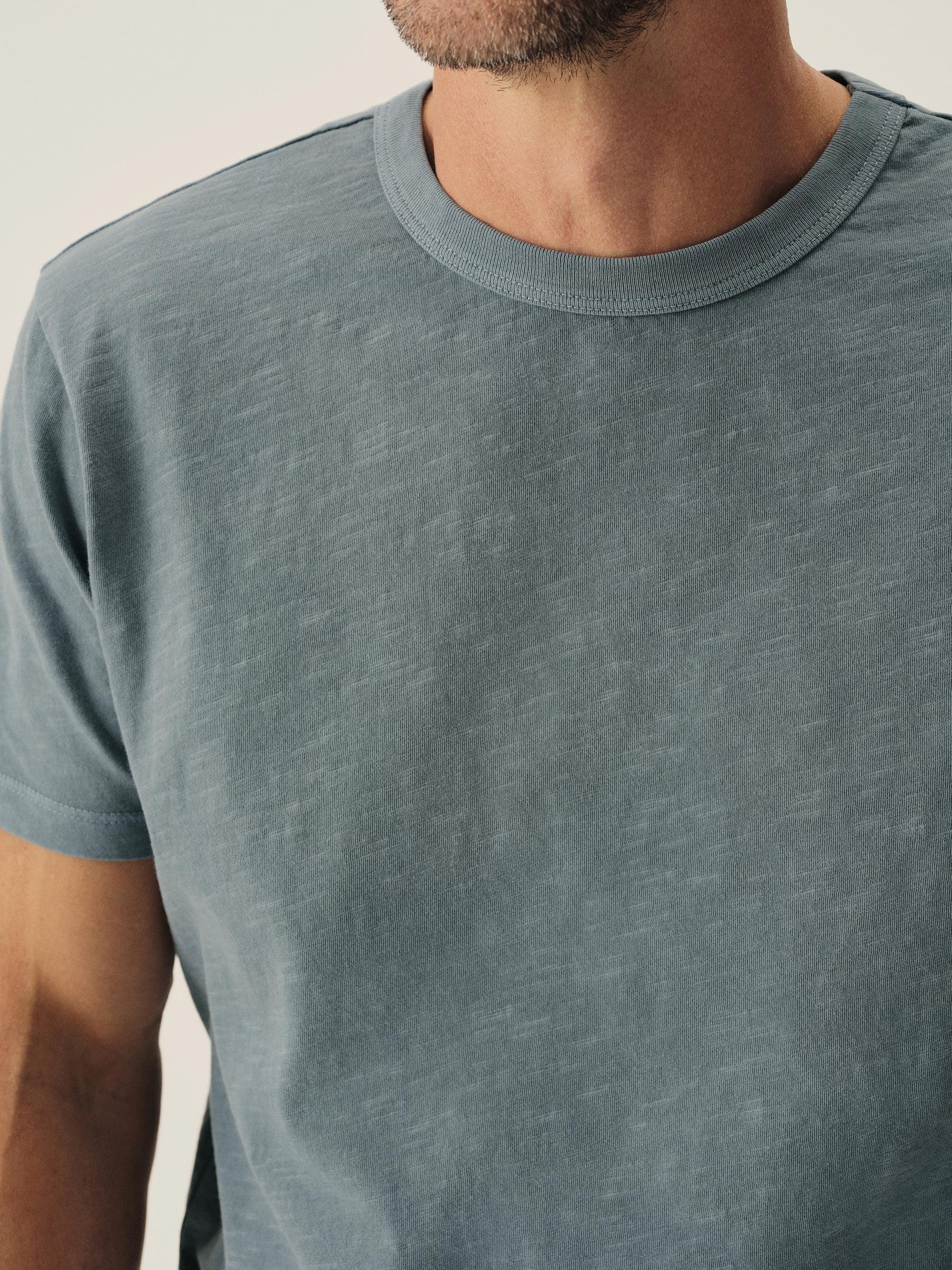 Dusk Blue Venice Wash Slub Classic Tee Product Image