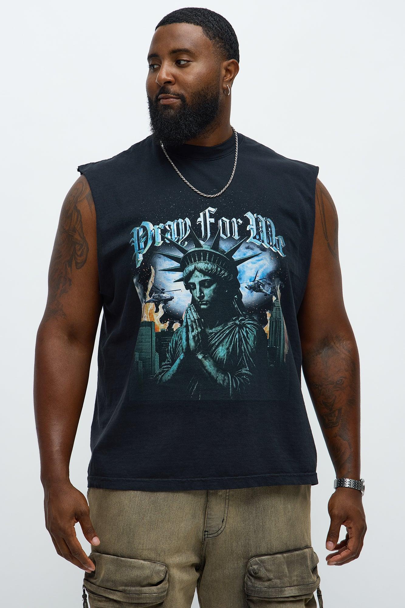 Pray For Me NYC Muscle Tee - Black Product Image