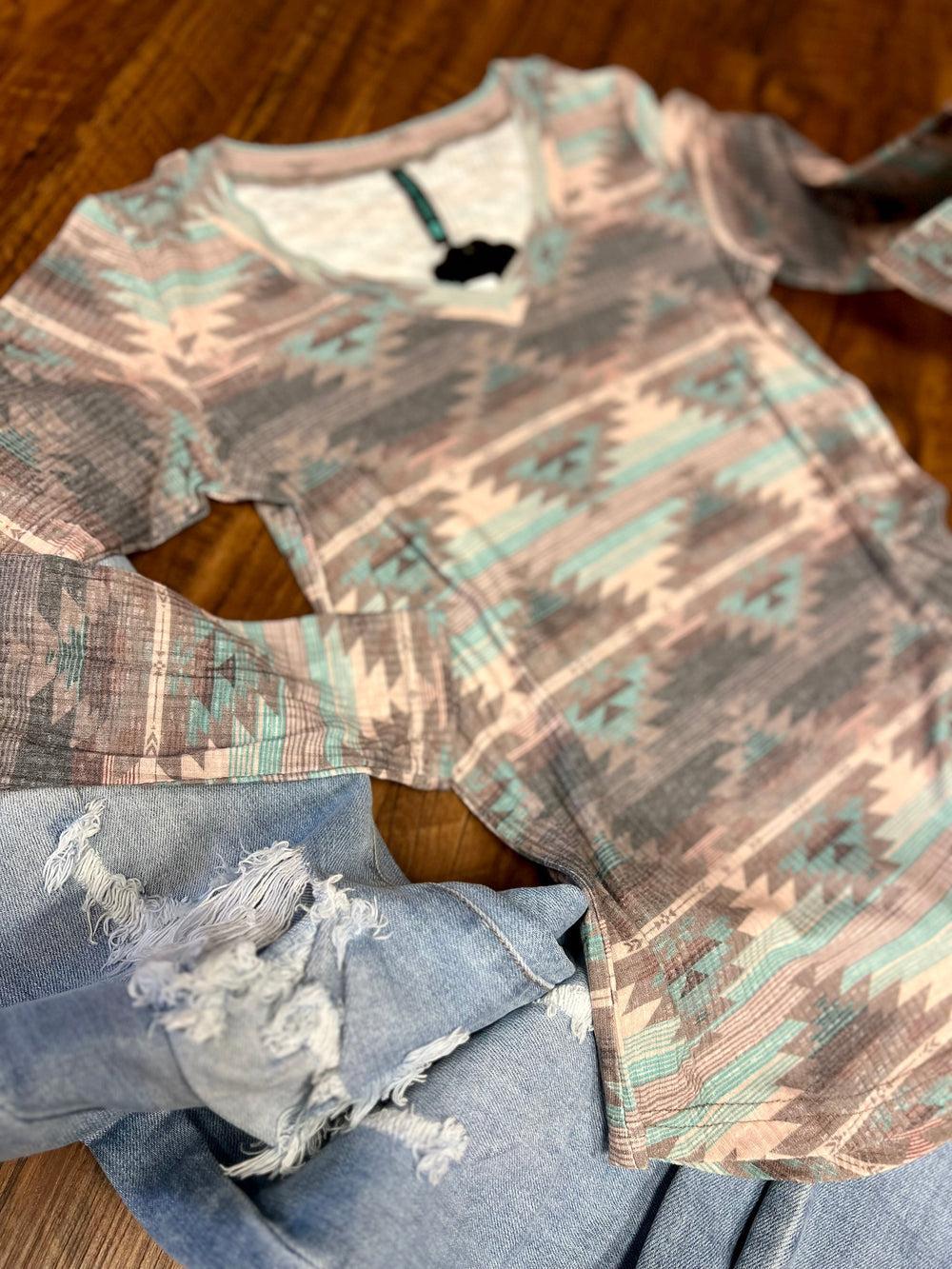 Burned Out Aztec Top* Product Image
