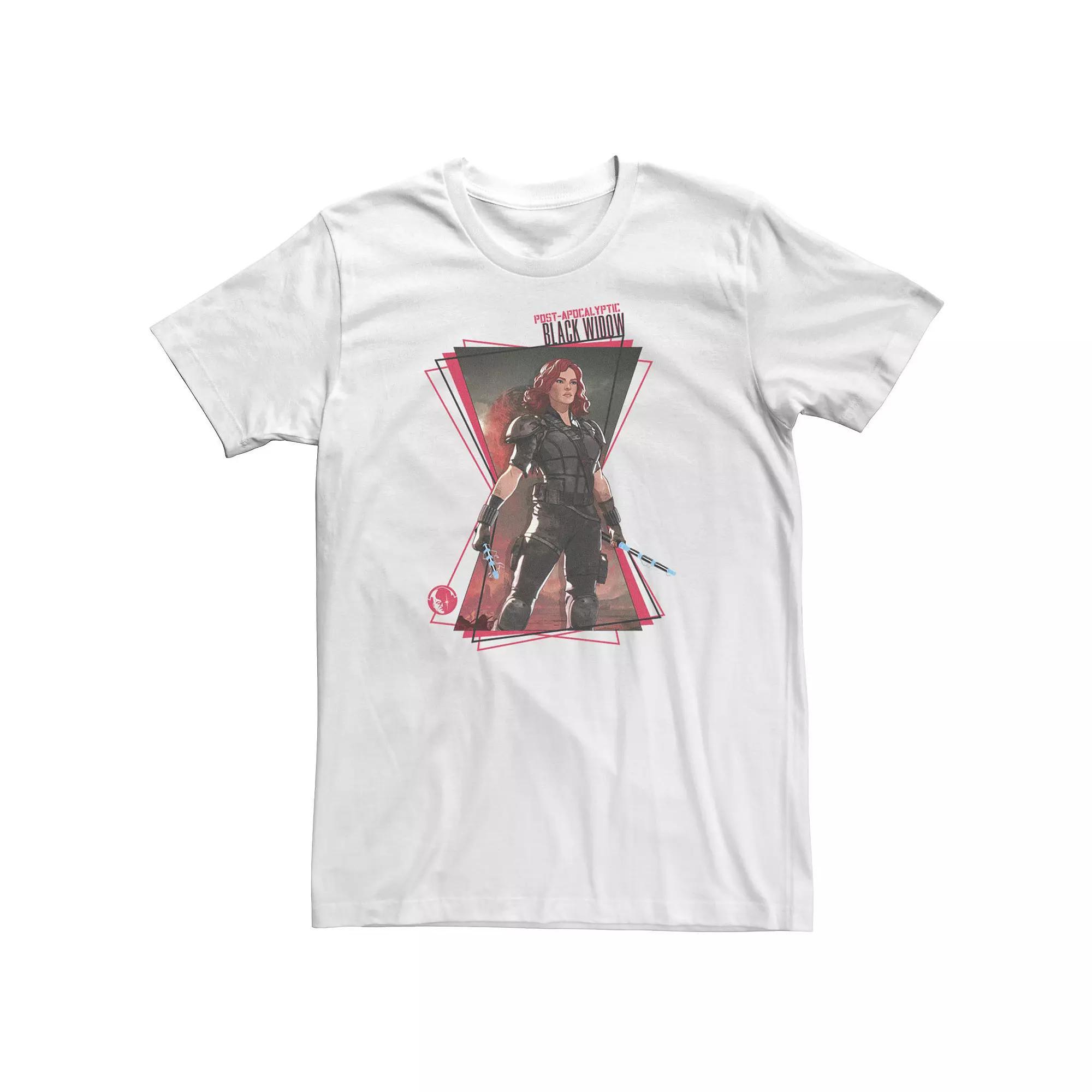 Big & Tall Marvel What If Black Widow Hourglass Tee, Men's, Size: XXL Tall, White Product Image