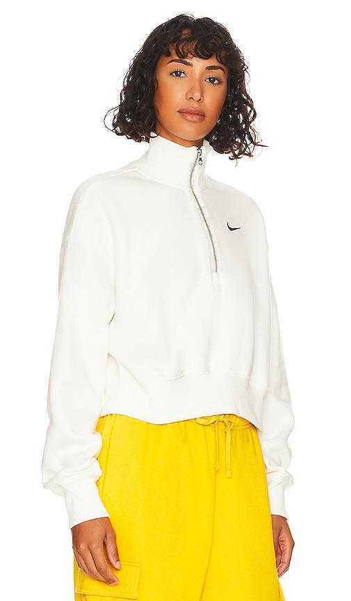 Womens Nike Sportswear Phoenix Fleece 1/2-Zip Cropped Sweatshirt Product Image