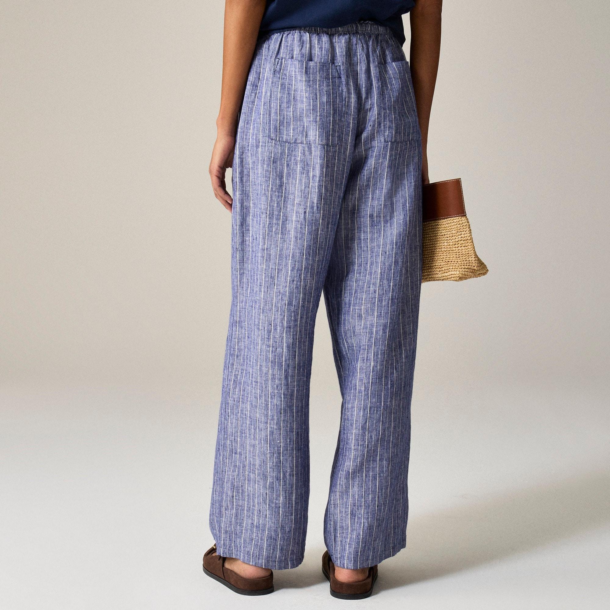 New Soleil pant in striped linen Product Image