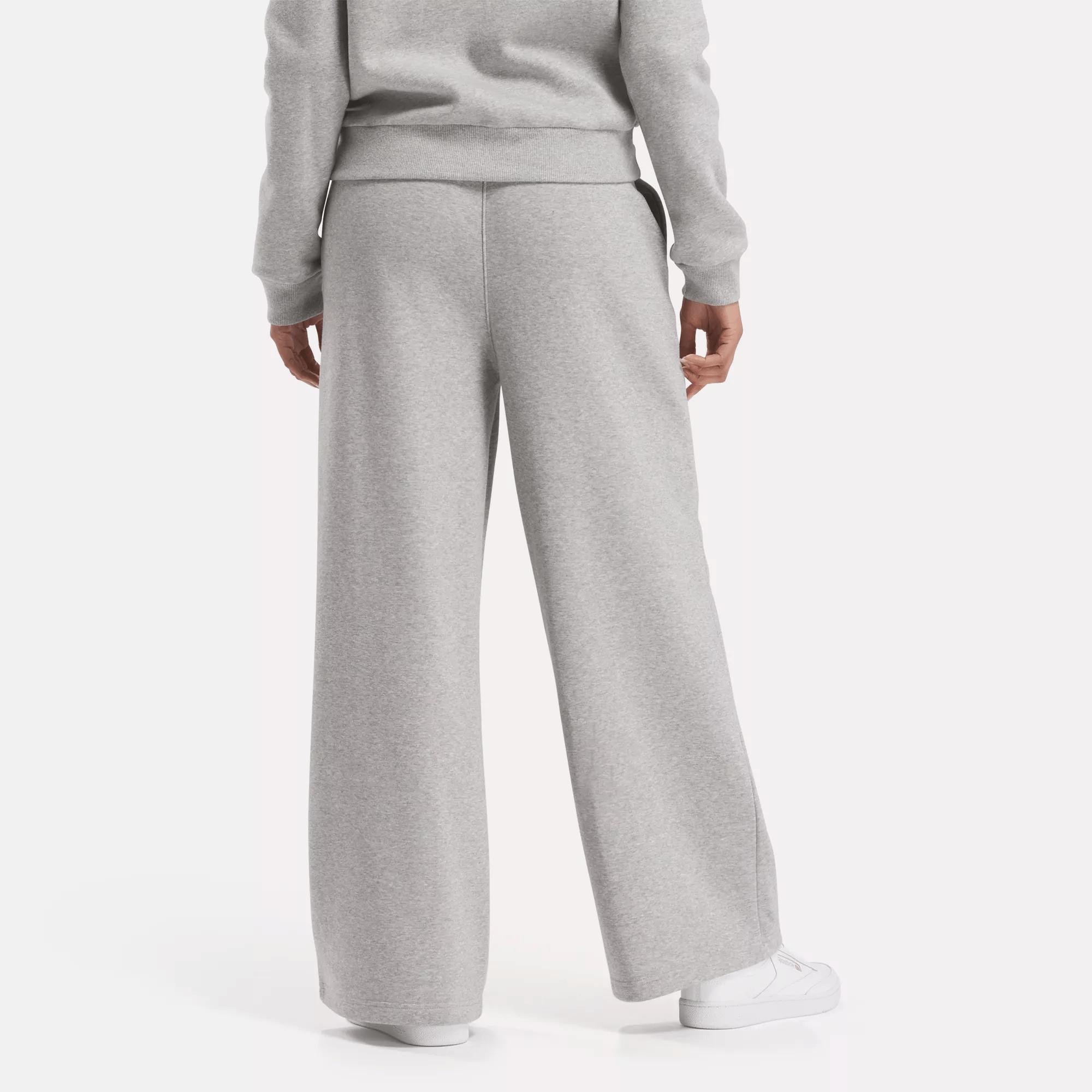 Women's Reebok Identity Small Logo Fleece Wide Leg Pants Female Product Image