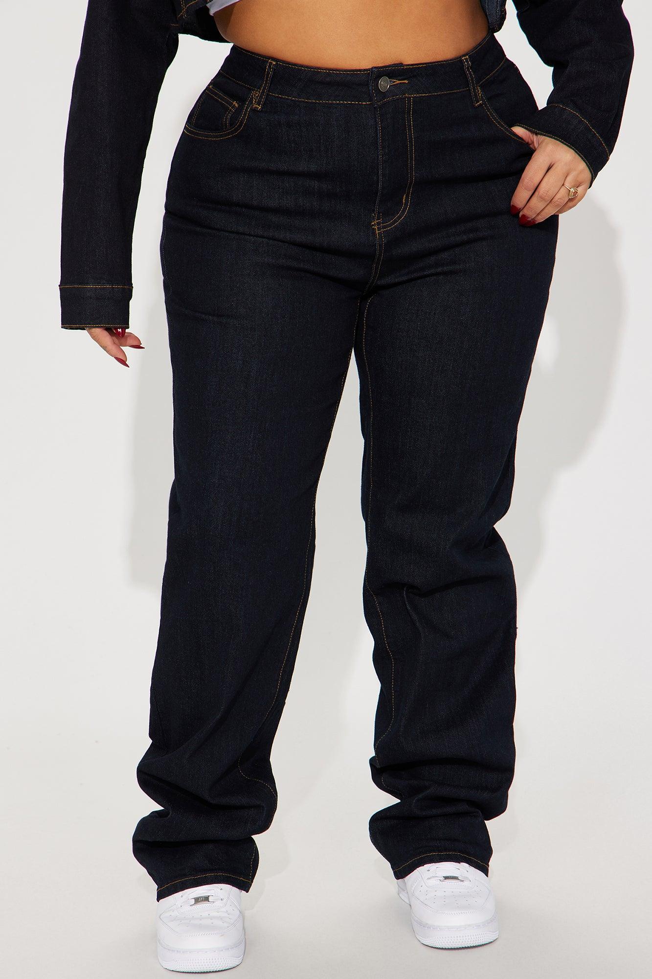 Pinegrove Stretch Straight Leg Jeans - Dark Wash Product Image