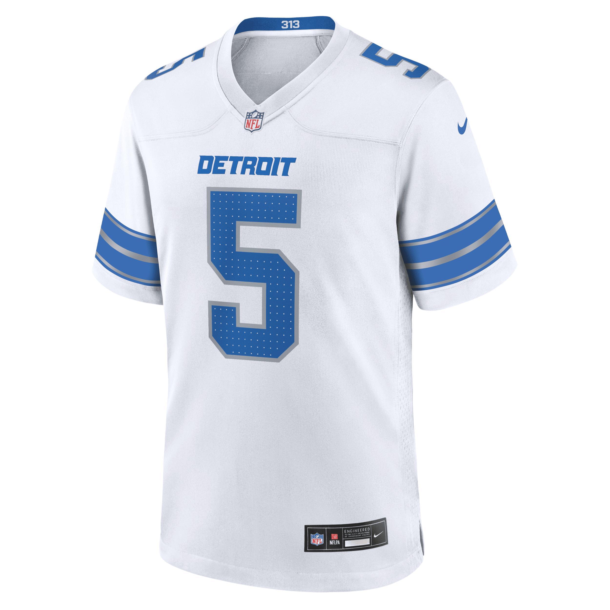 Men's Nike David Montgomery  White Detroit Lions Game Jersey, Size: XL Product Image