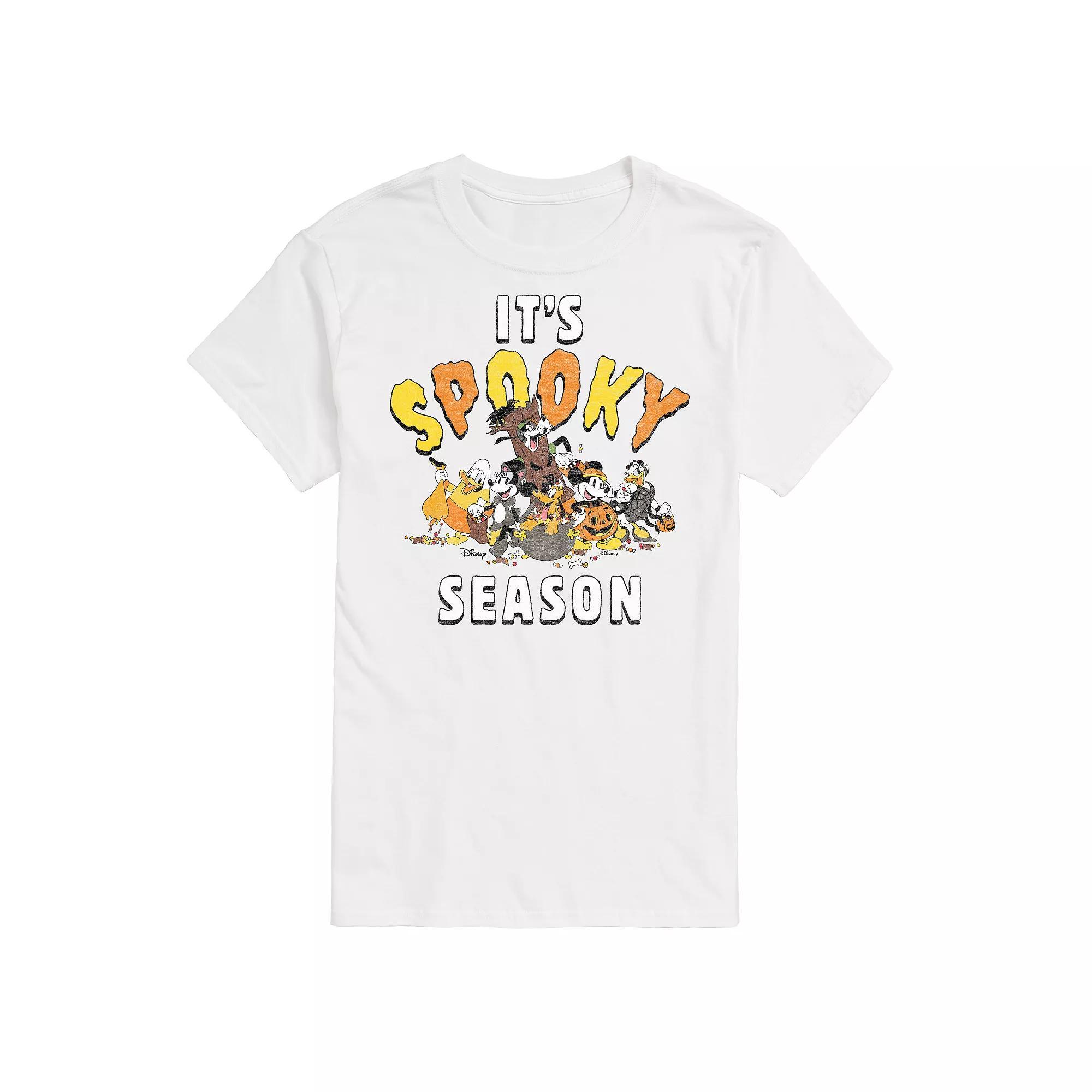 Disney's Mickey Mouse & Friends Big & Tall Its Spooky Season Graphic Tee, Men's, Size: XXL Tall, White Product Image
