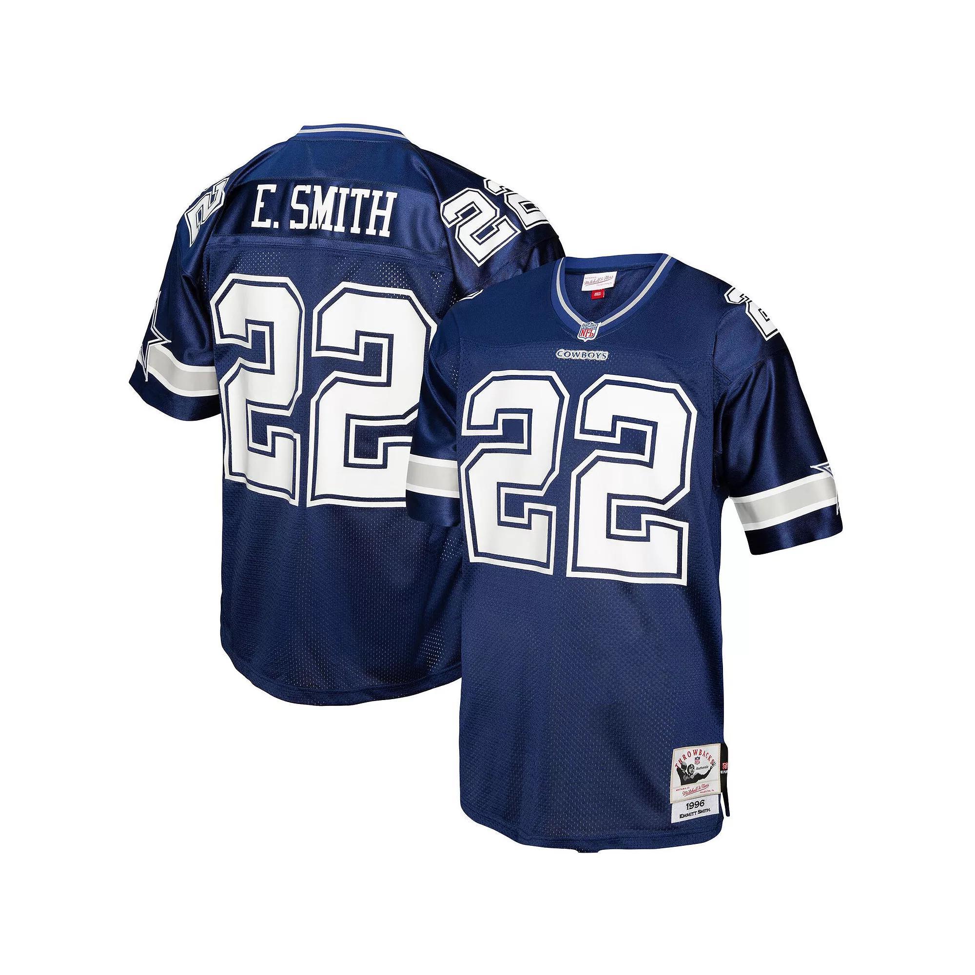 Men's Mitchell & Ness Emmitt Smith Navy Dallas Cowboys Legacy Replica Jersey, Size: Small, Blue Product Image