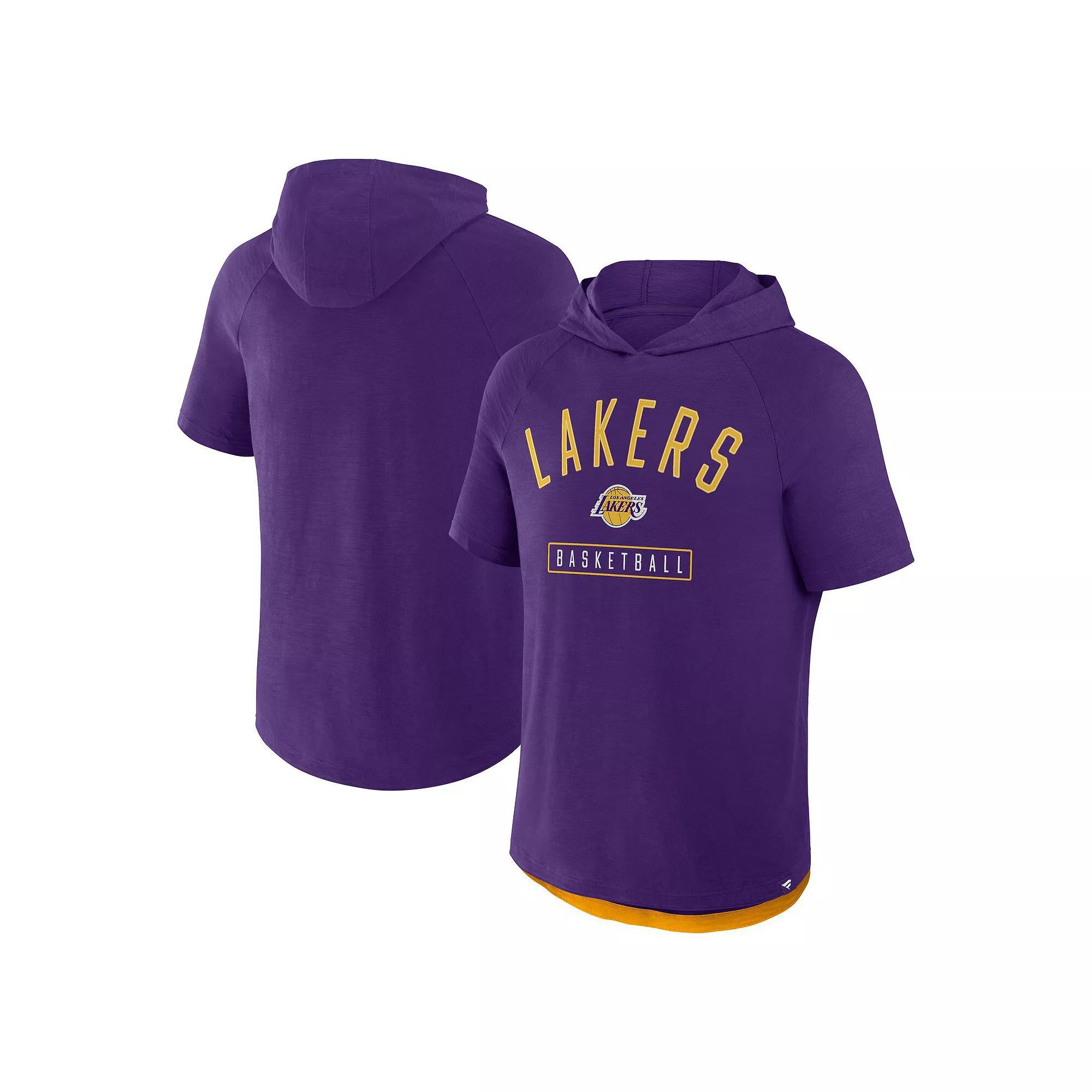 Men's Fanatics Purple Los Angeles Lakers Pass Legend Hooded T-Shirt, Size: Large Product Image