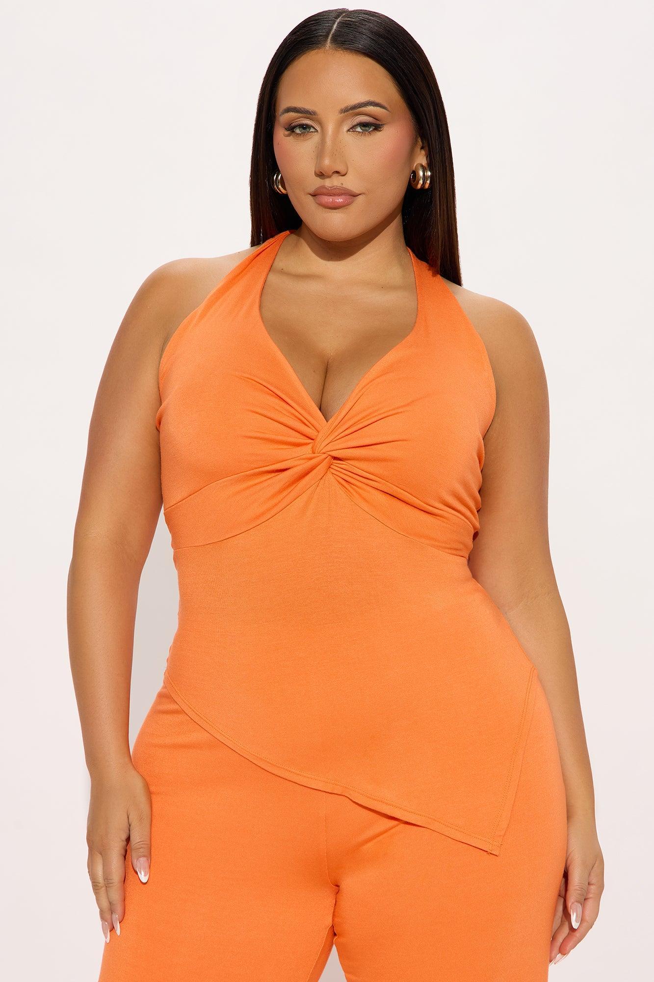 Harper Halter Pant Set - Orange Product Image