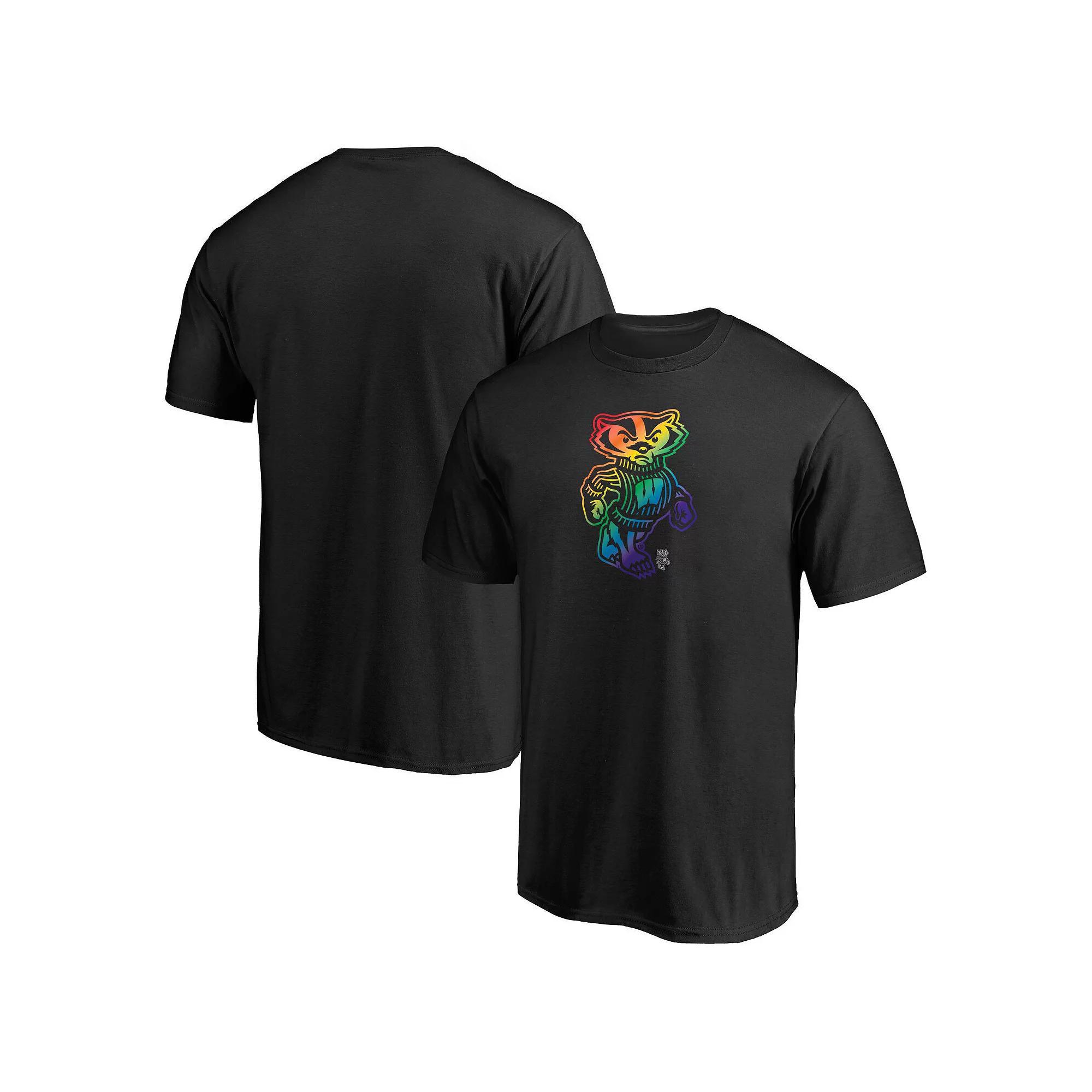 Men's Fanatics Branded Black Wisconsin Badgers Team Pride Logo T-Shirt, Size: XL Product Image