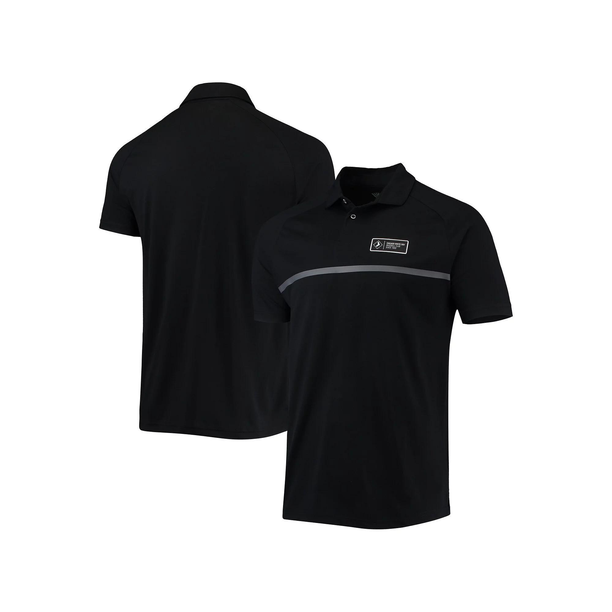 Men's Levelwear Black Chicago White Sox Sector Raglan Polo, Size: Small Product Image