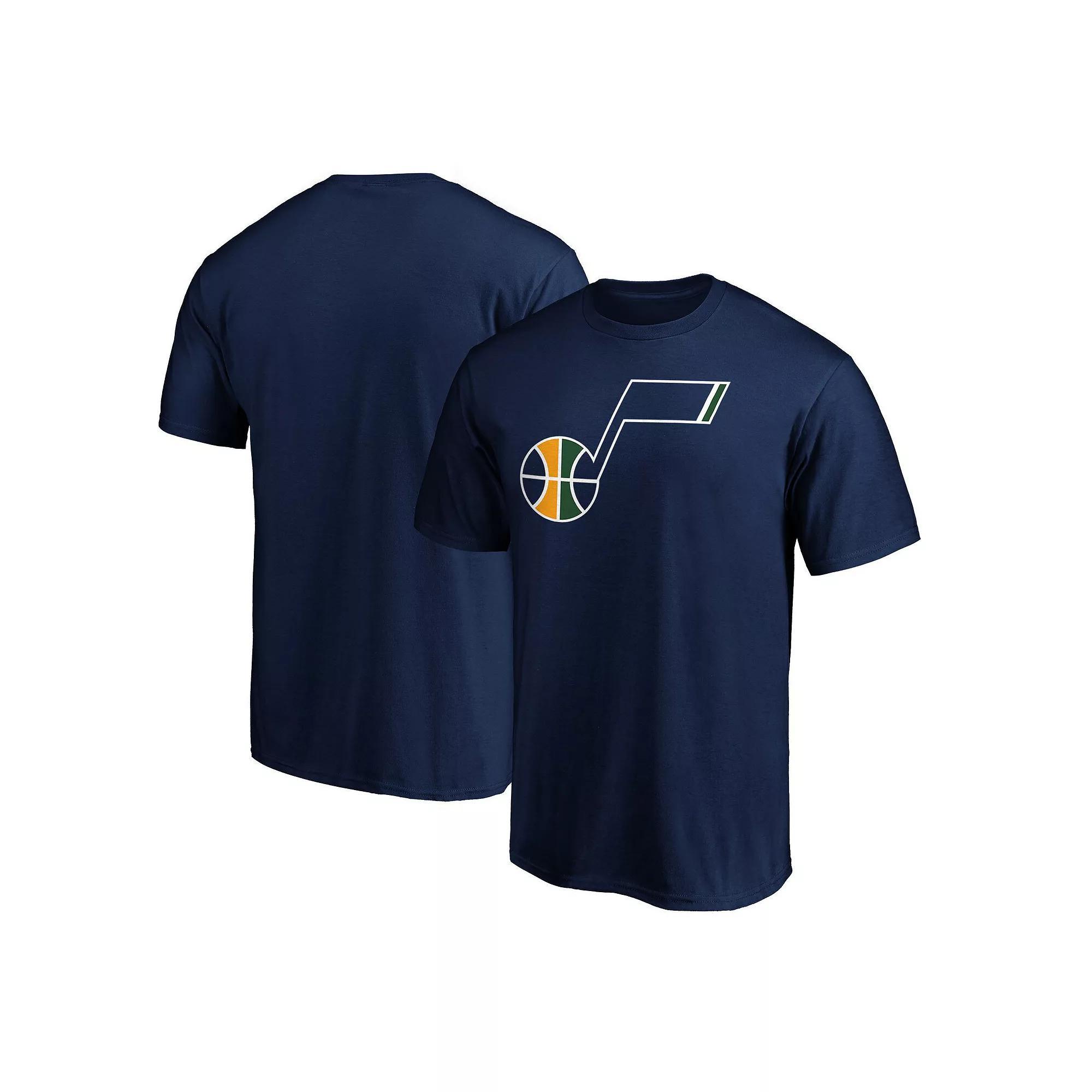 Mens Fanatics Branded Navy Utah Jazz Primary Team Logo T-Shirt Jaz Blue Product Image