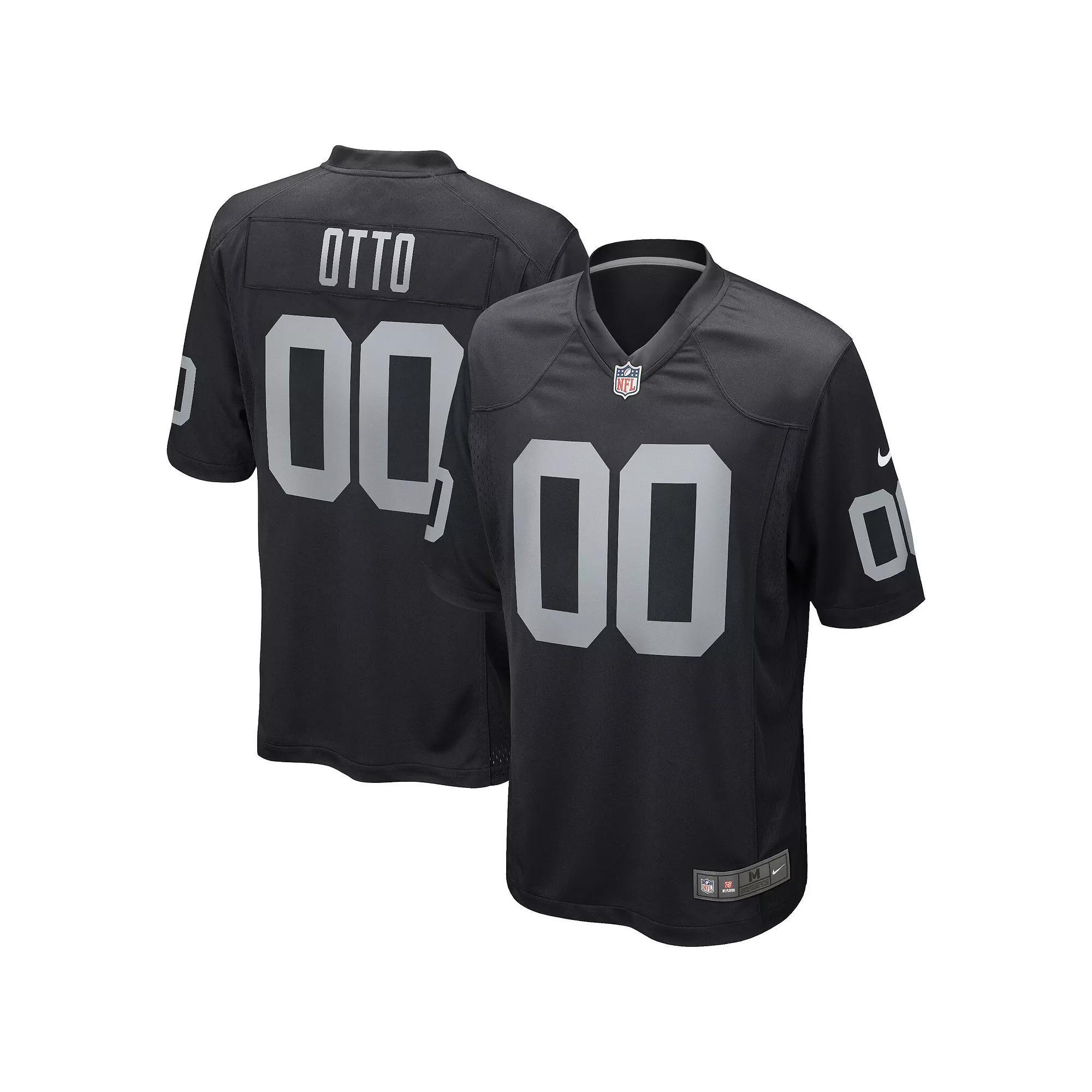 Men's Nike Jim Otto Black Las Vegas Raiders Game Retired Player Jersey, Size: 4XL, Lvr Black Product Image
