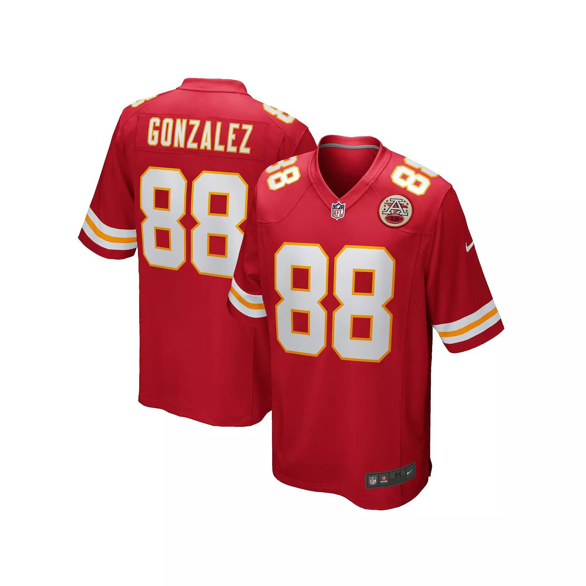Men's Nike Tony Gonzalez Red Kansas City Chiefs Game Retired Player Jersey, Size: Medium Product Image