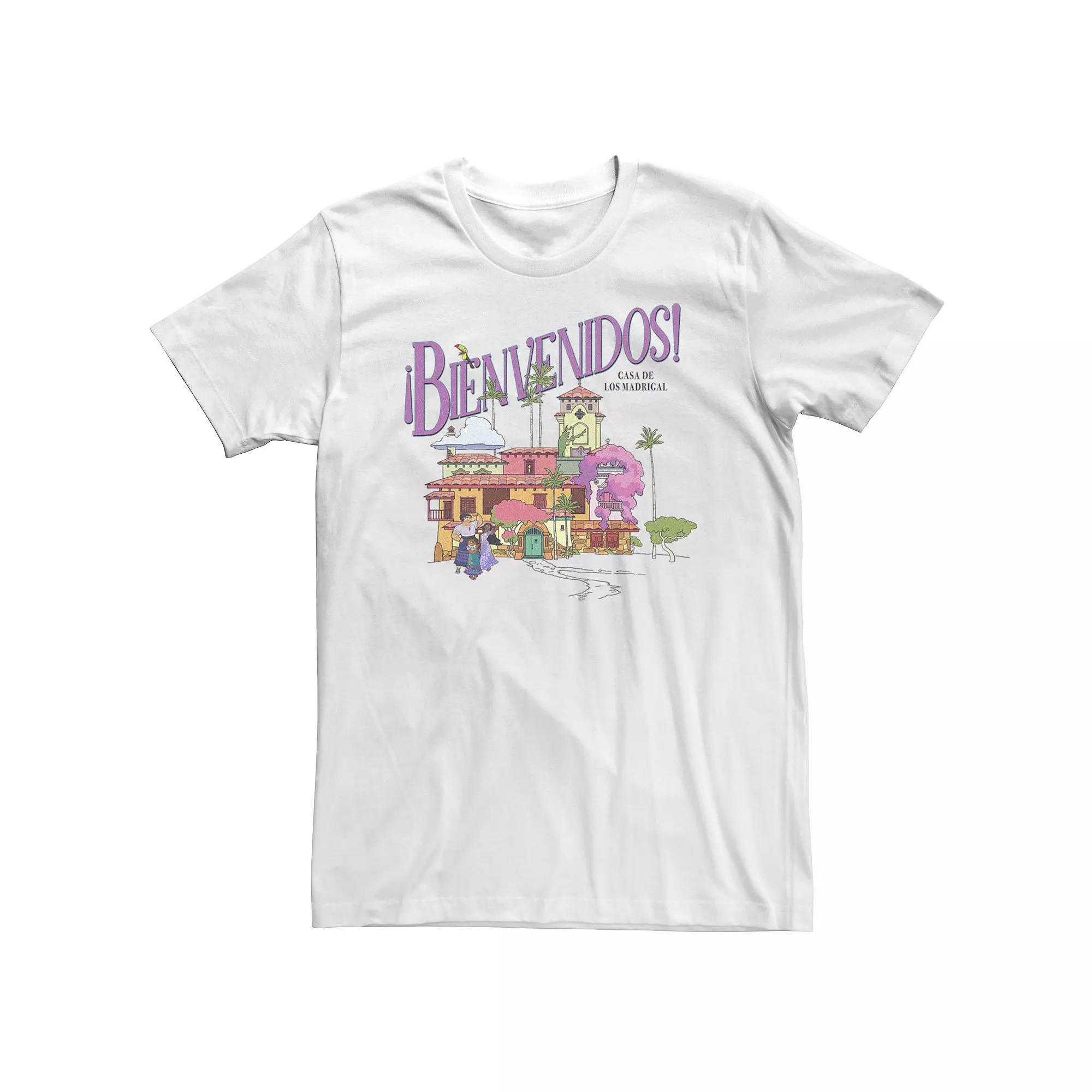 Big & Tall Disney Encanto Welcome Card Portrait Tee, Men's, Size: XL Tall, White Product Image