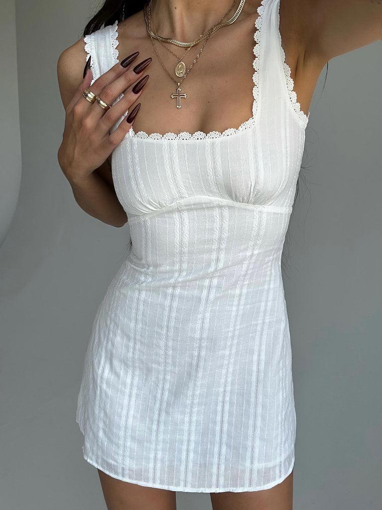 Dasha Mini Dress White Product Image