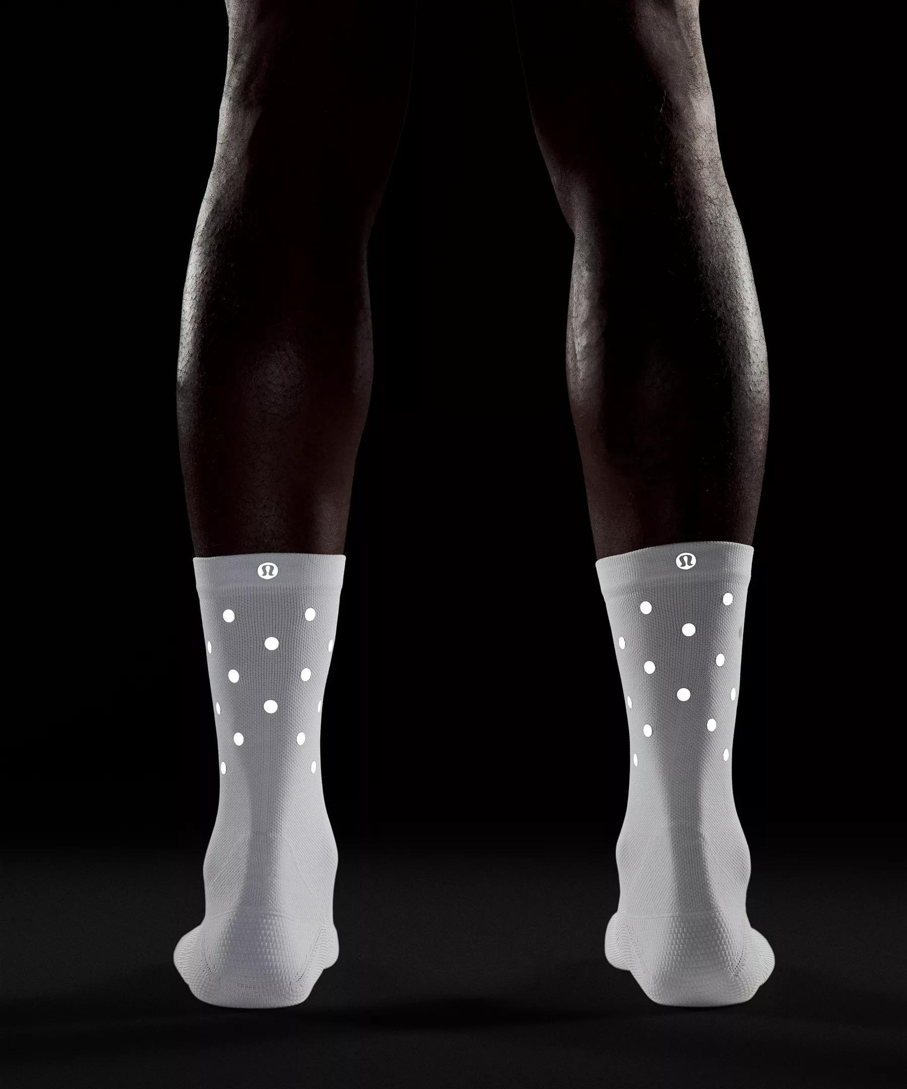 Men's Power Stride Crew Socks *Reflective Product Image