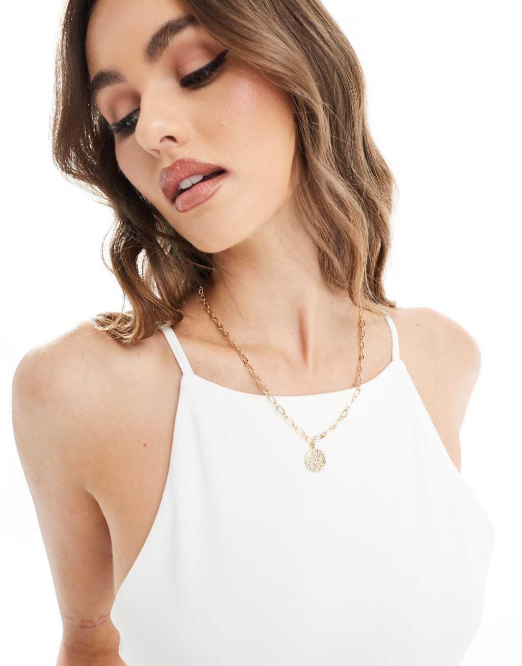 ASOS DESIGN double layer high racer scoop back bodysuit in white Product Image