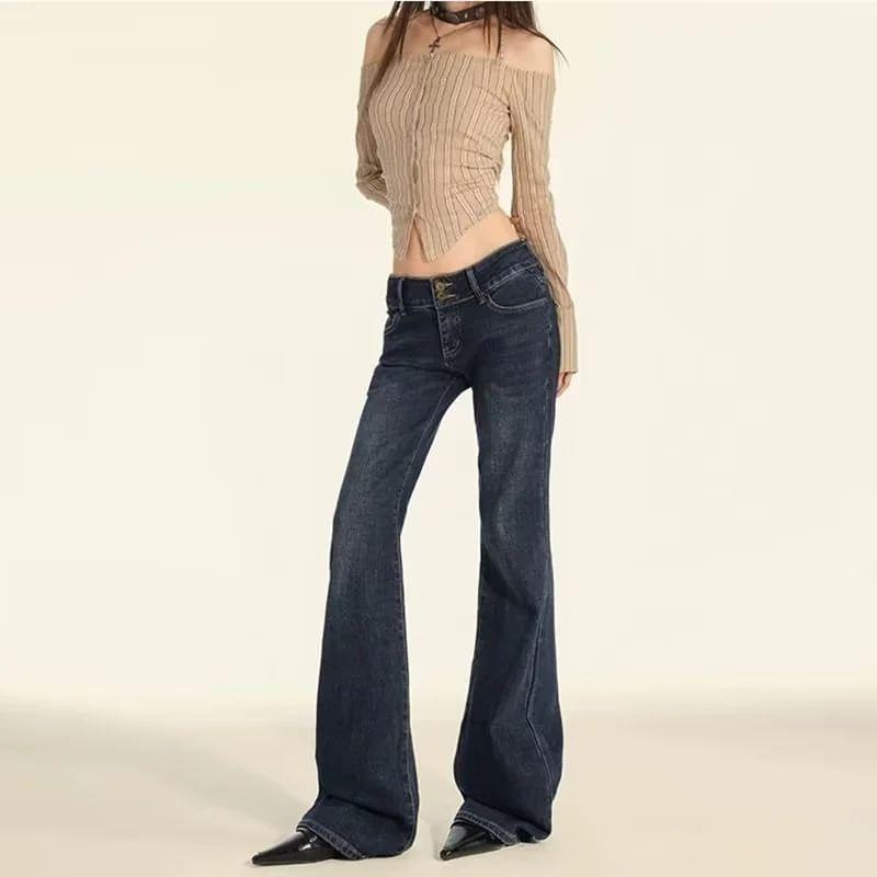 High Waist Flared Jeans Product Image