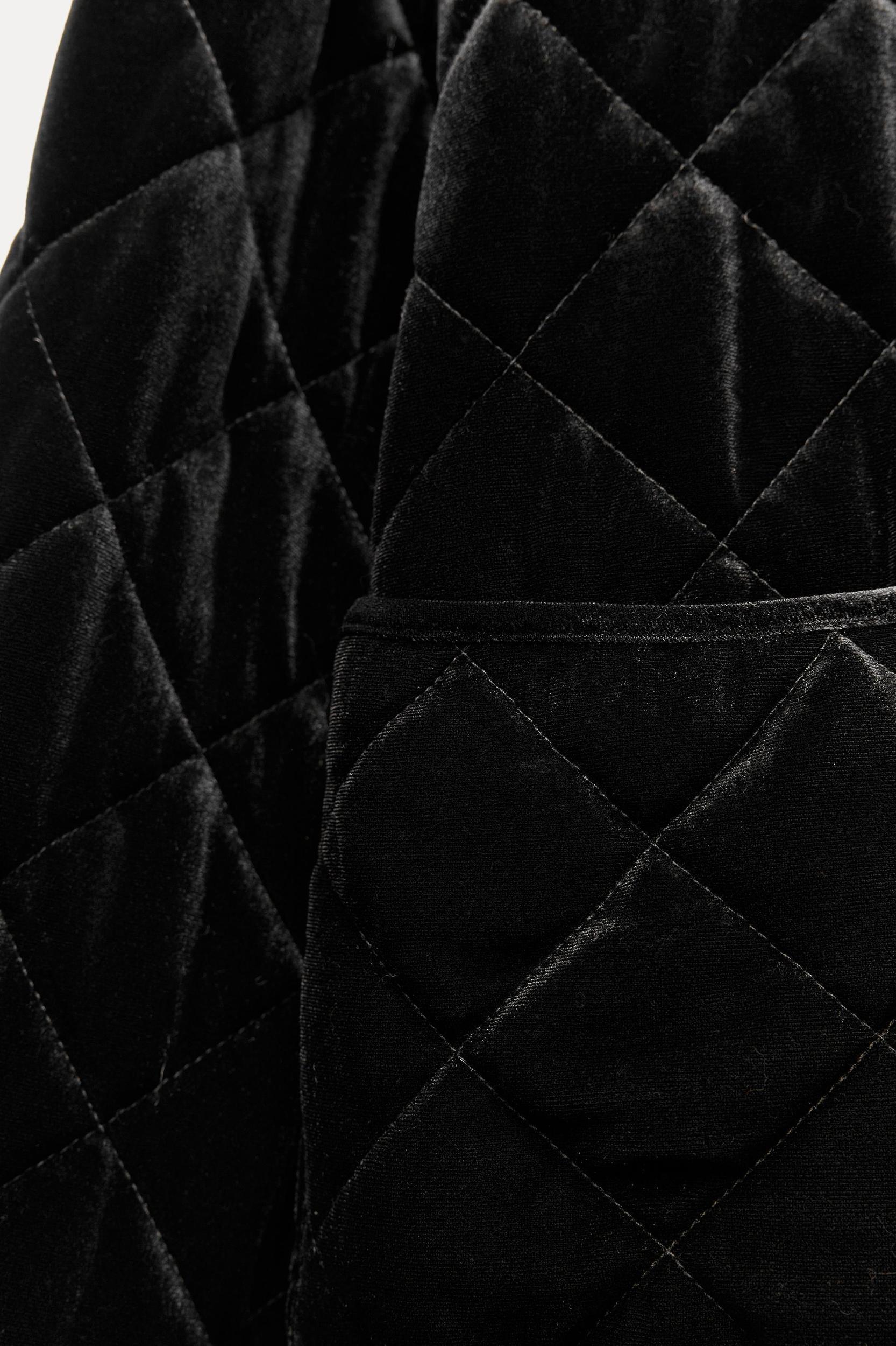 QUILTED VELVET JACKET Product Image