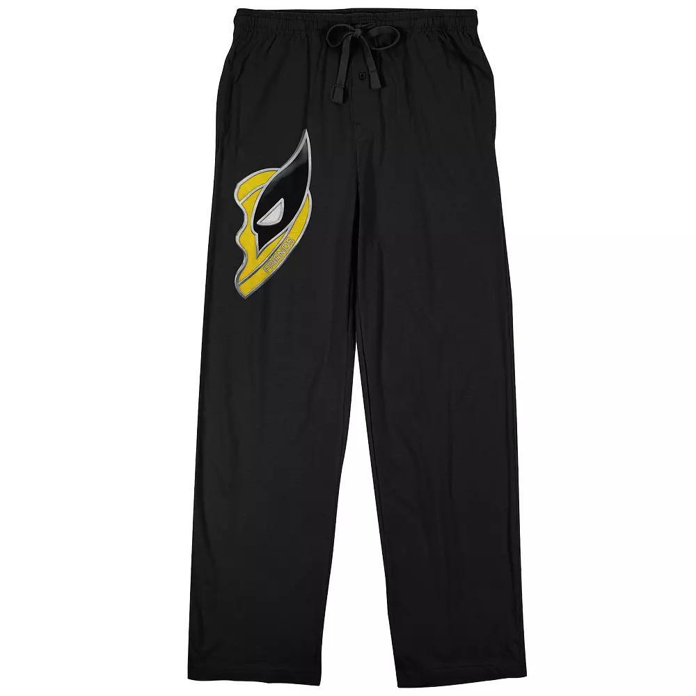Men's Deadpool & Wolverine Wolverine Heart Sleep Pants, Size: Small, Black Product Image