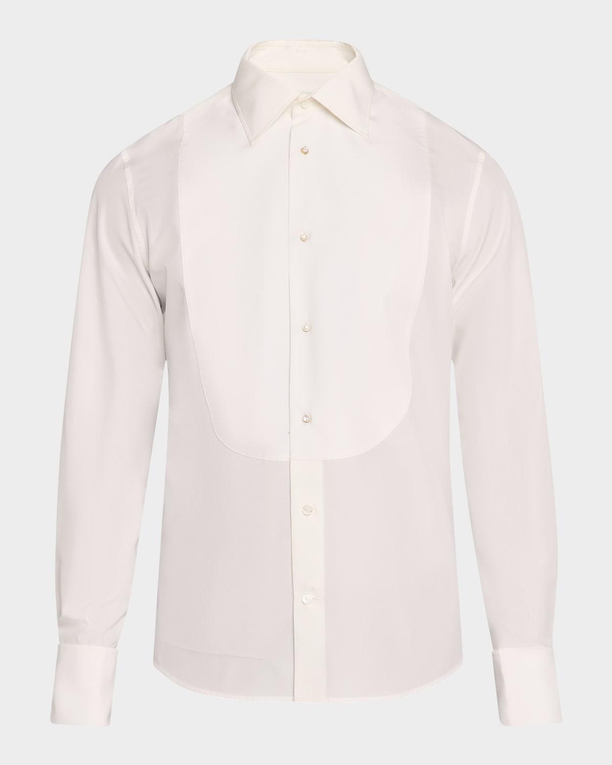 Mens Cotton-Silk Tuxedo Shirt Product Image