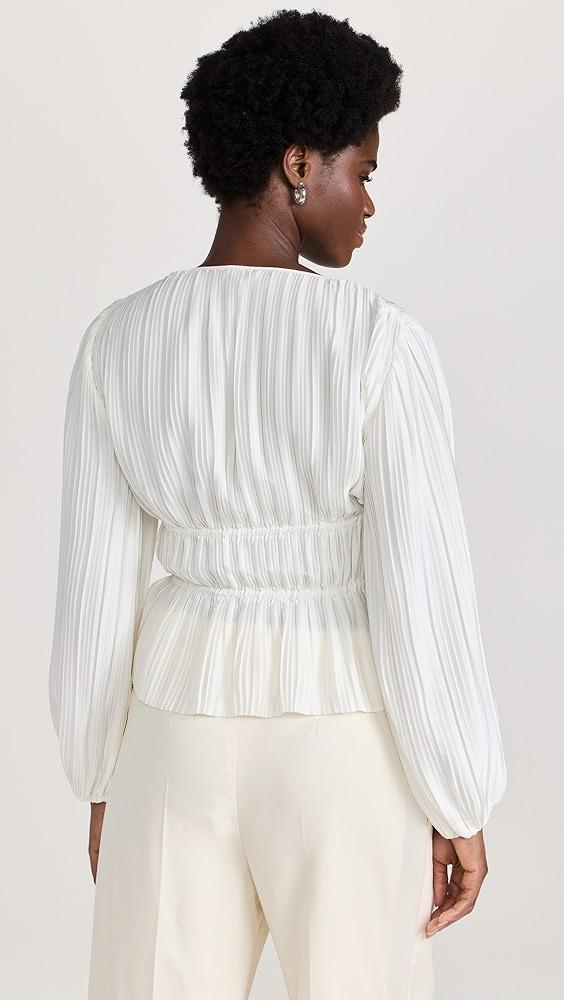WAYF Tie Front Blouse | Shopbop Product Image