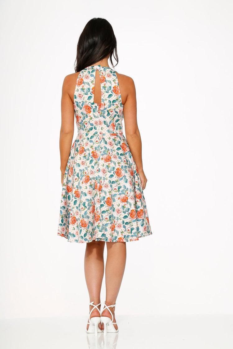 Pink Floral Swing Dress Product Image
