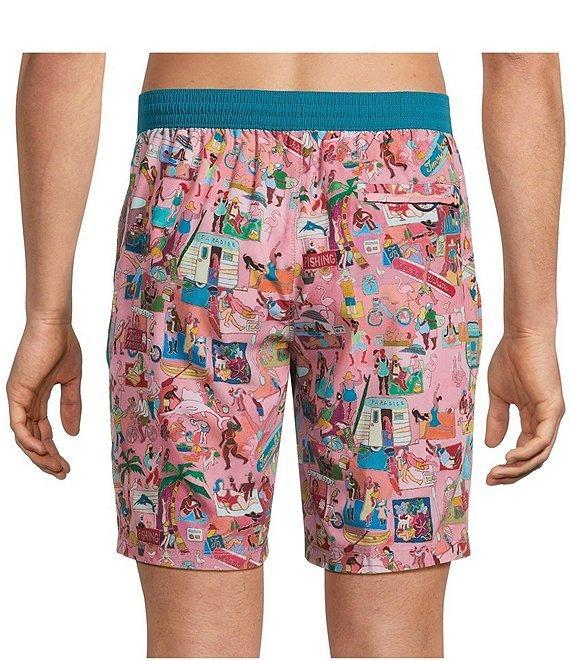Tommy Bahama Baja Scenic To Believe It 8#double; Inseam Swim Trunks Product Image