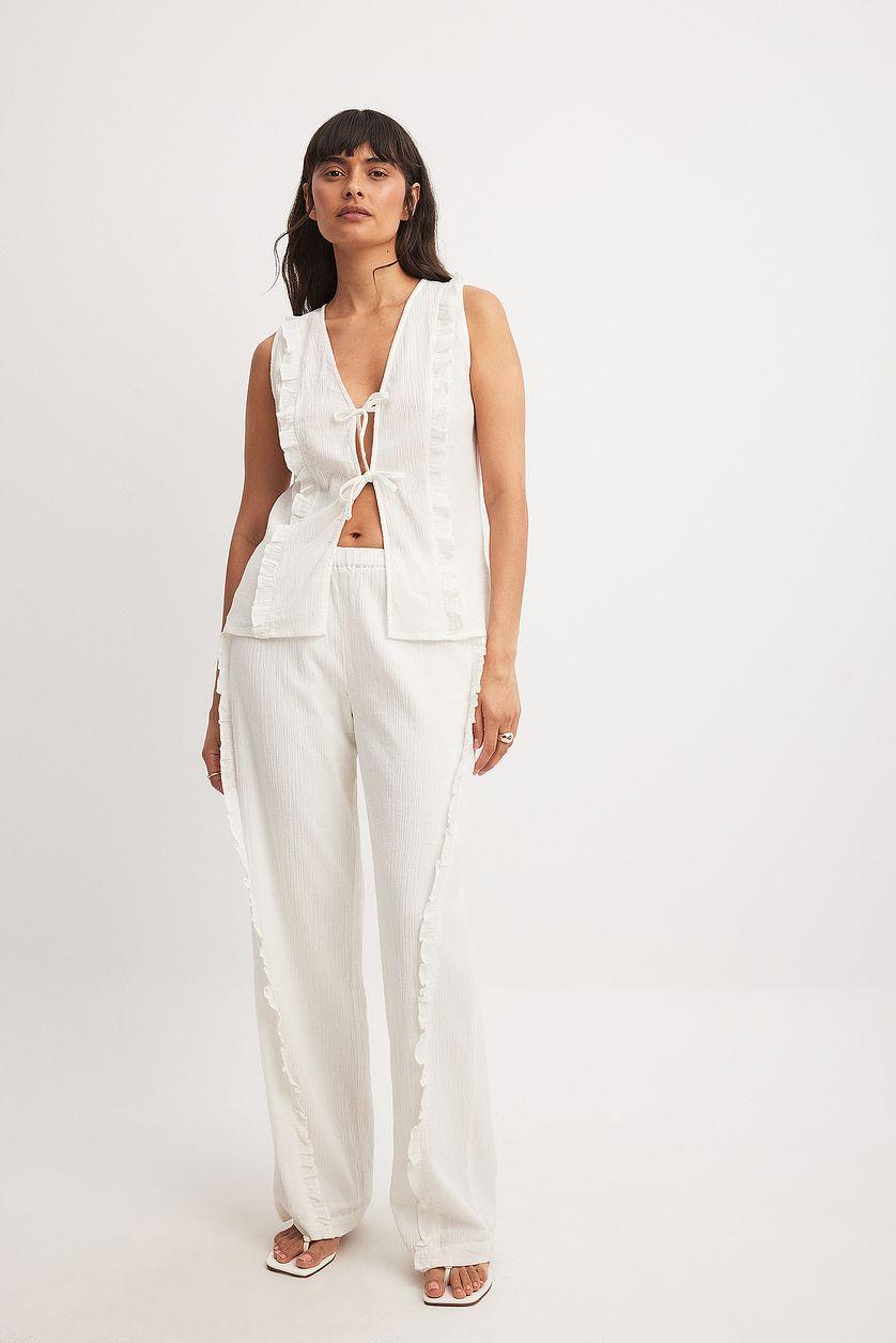 Frill Detail Tie Vest Product Image