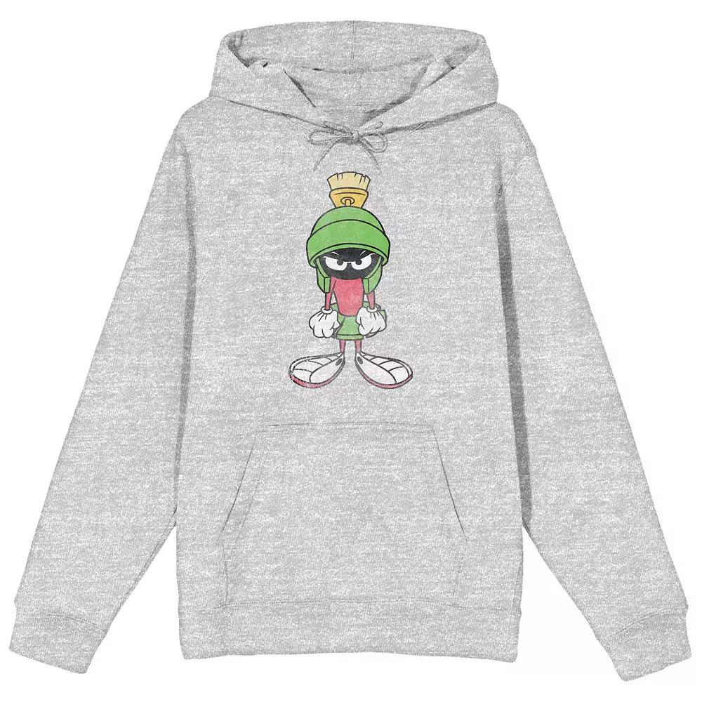 Men's Looney Tunes Marvin The Martian Hoodie, Size: Large, Grey Product Image